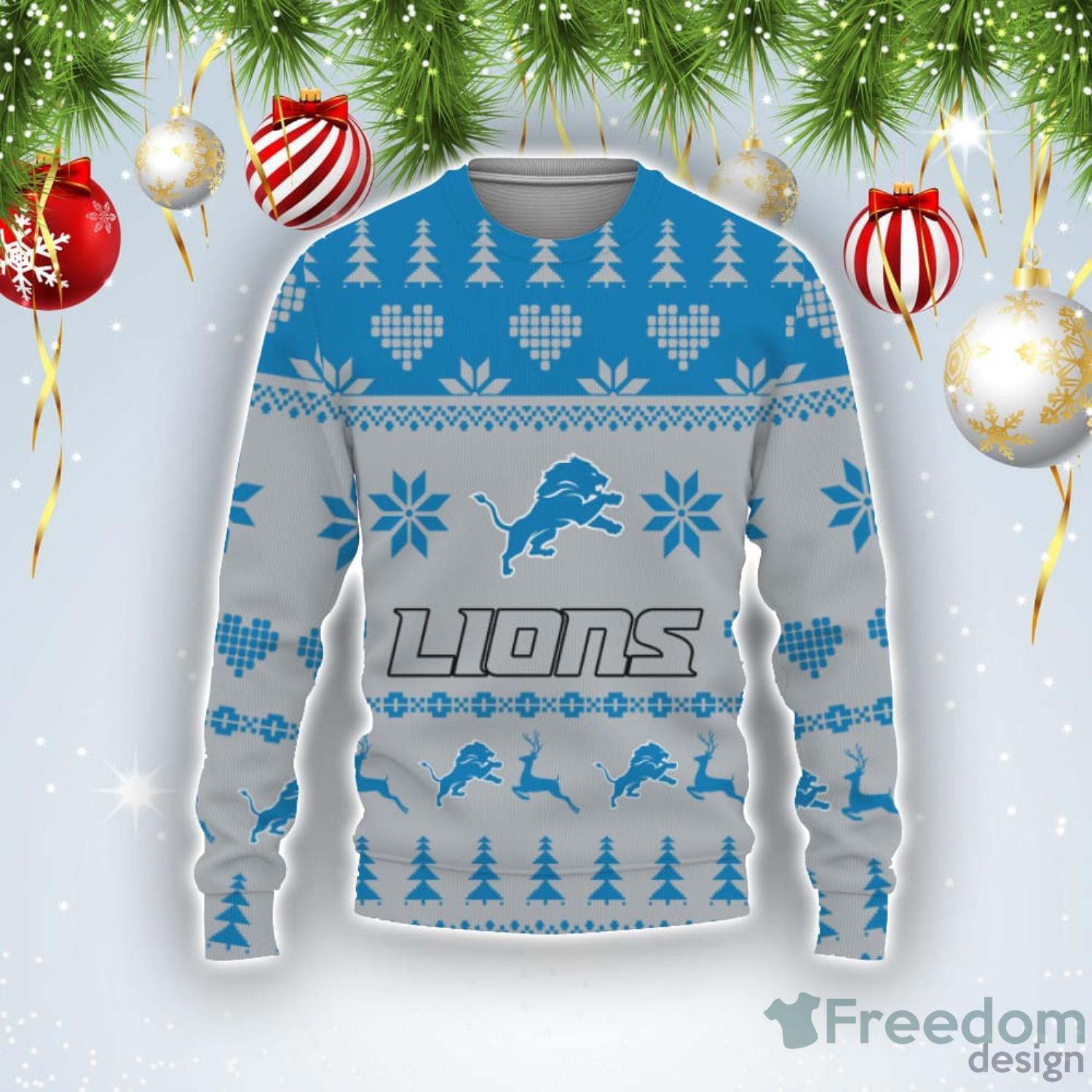 detroit lions holiday sweater