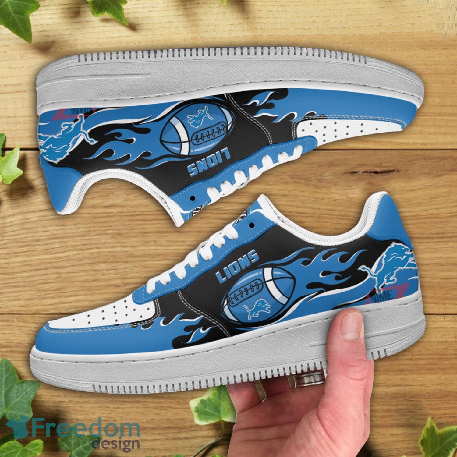 Detroit Lions NFL Air Force Shoes Gift For Fans - Freedomdesign