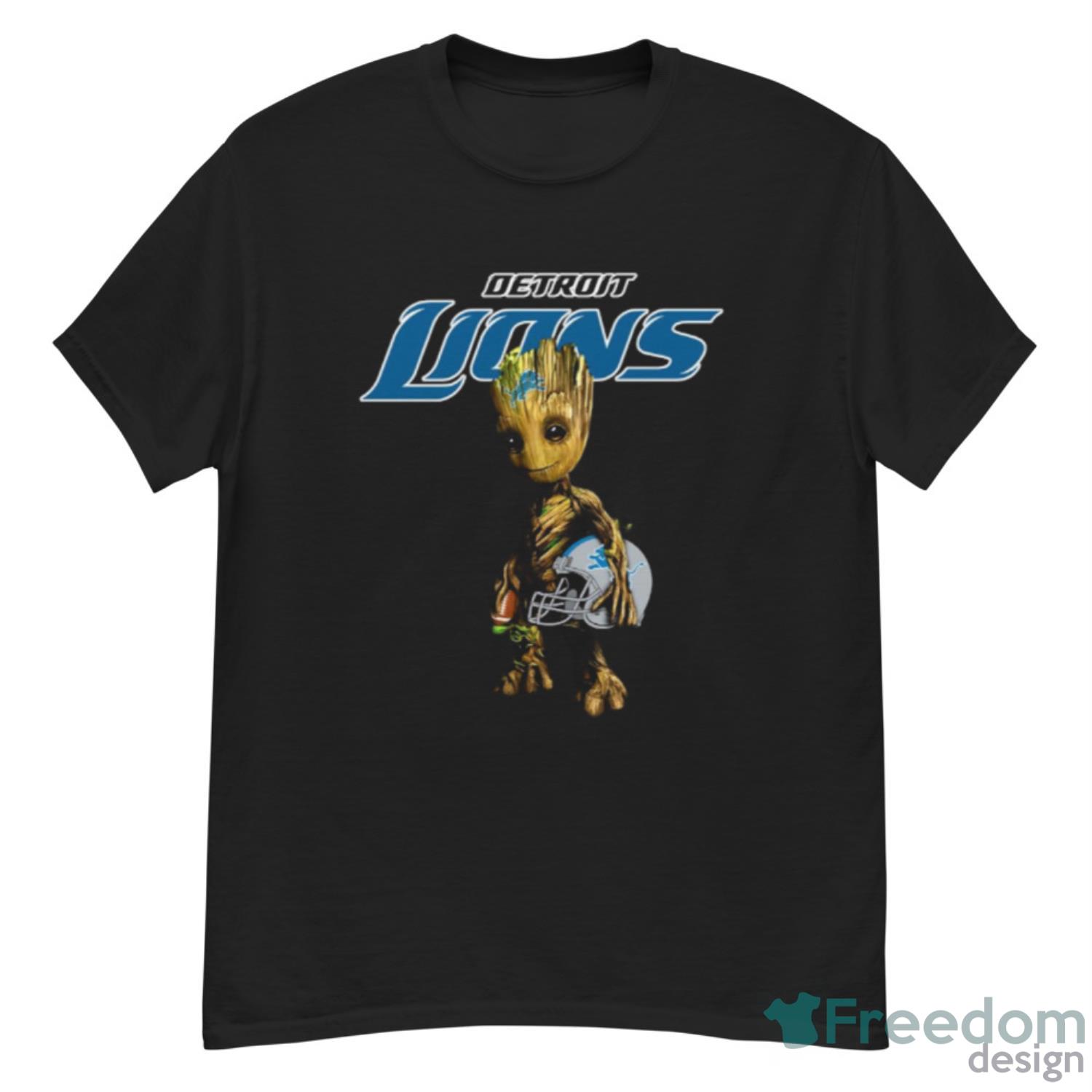 Detroit Lions NFL Football Groot Marvel Guardians Of The Galaxy T