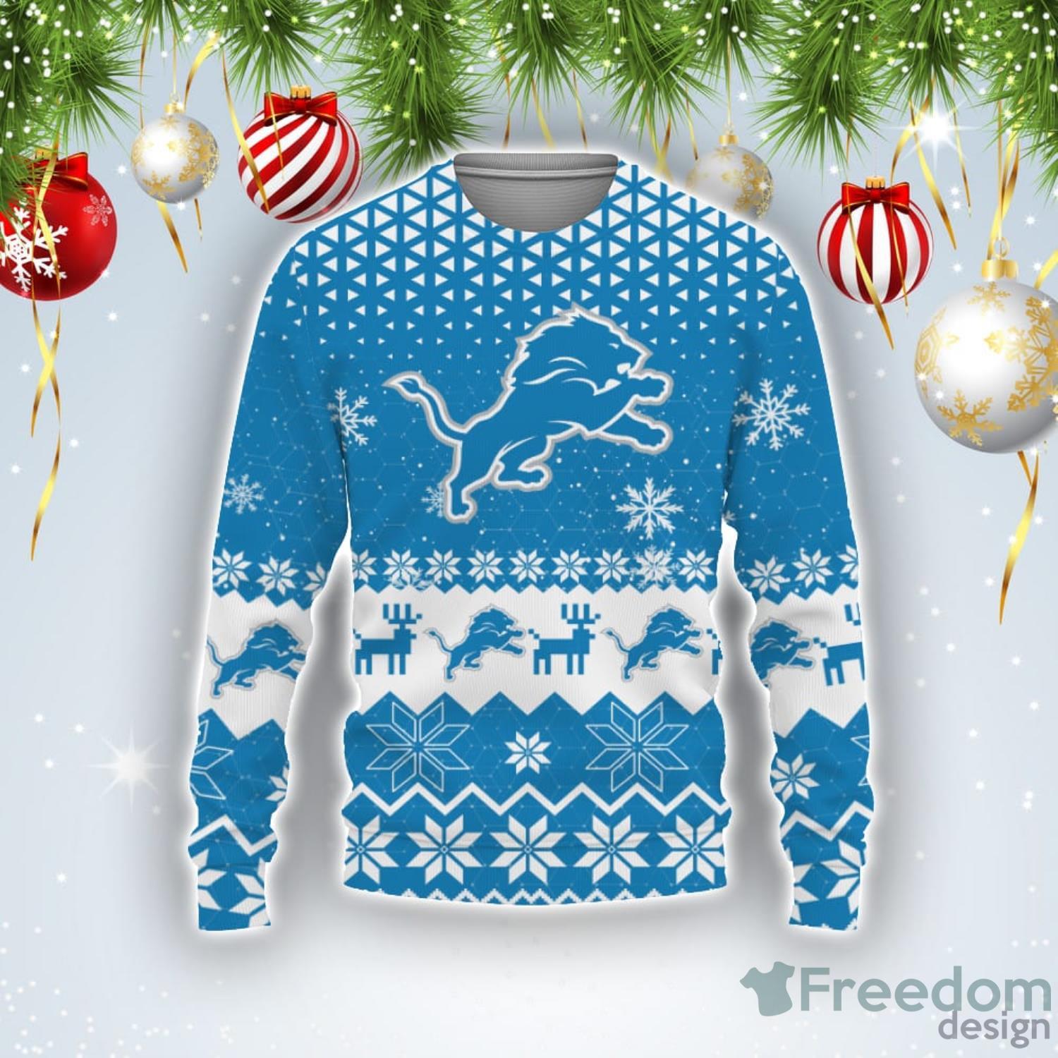 Detroit Lions Ugly Christmas Sweater – Michigan Studio