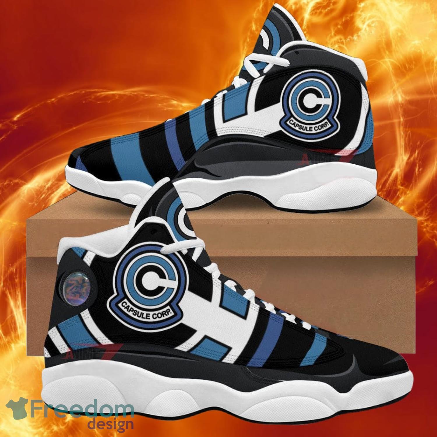 Dragon Ball Capsule Corp Air Jordan 13 Sneakers Anime Shoes Gift For Fans Product Photo 1