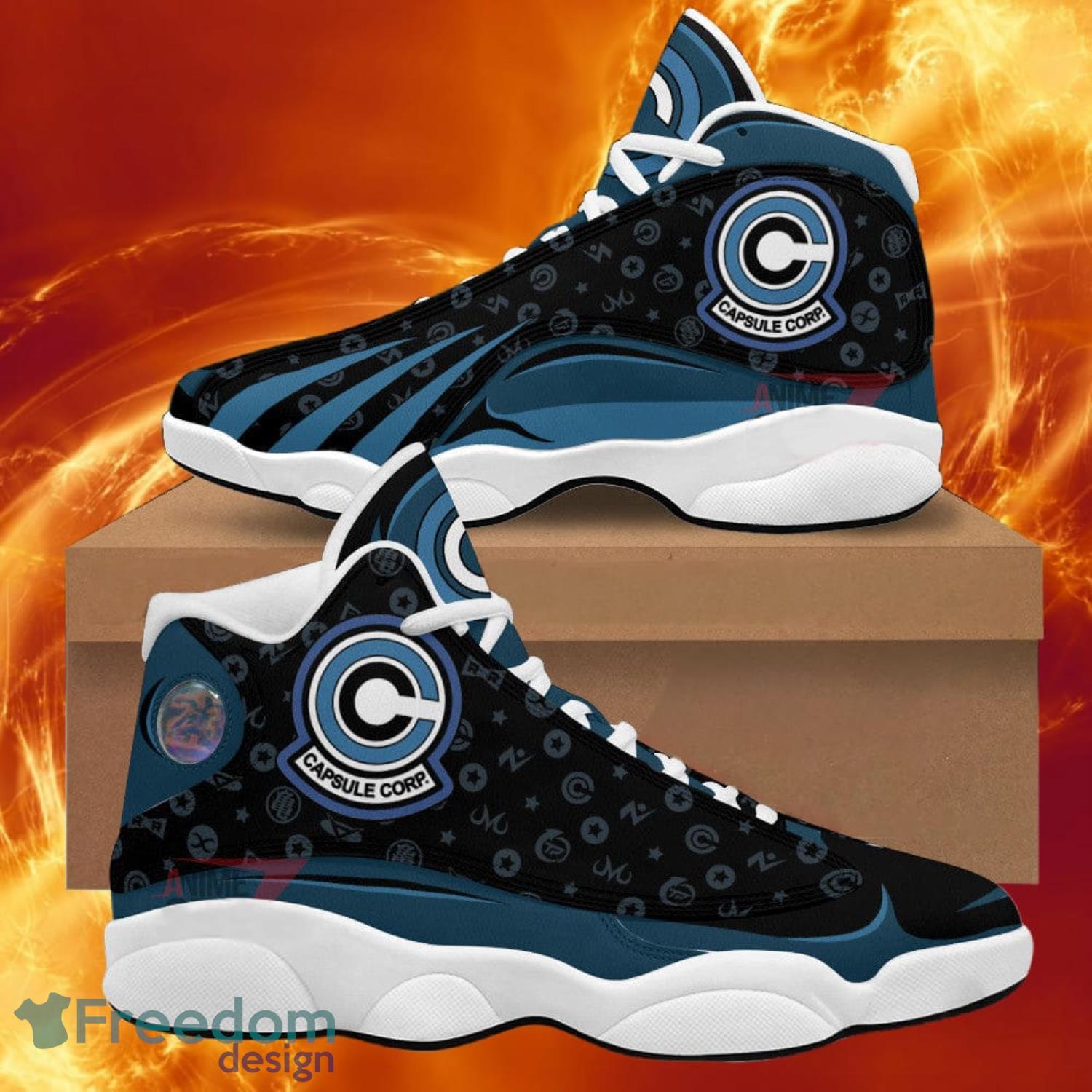 Dragon Ball Capsule Corp Air Jordan 13 Sneakers Shoes Anime Shoes Product Photo 1