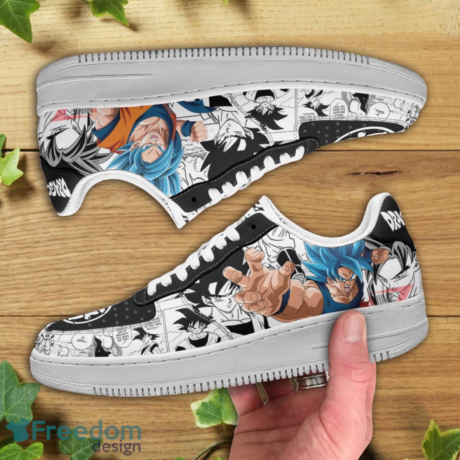 Dragon Ball Goku Blue Sneakers Air Force Shoes Gift For Animes Fans Product Photo 2