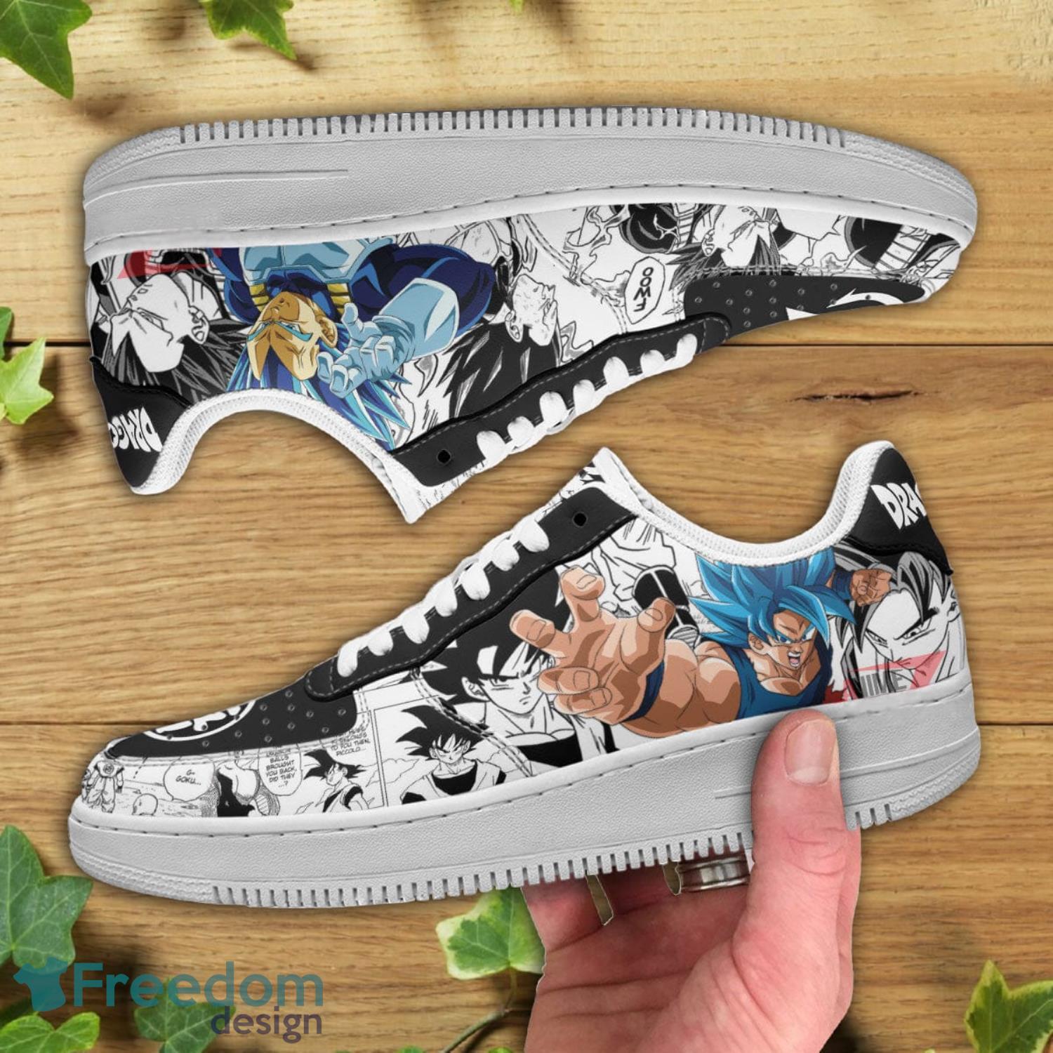 Dragon Ball Goku Vegeta Blue Sneakers Air Force Shoes Gift For Animes Fans Product Photo 2