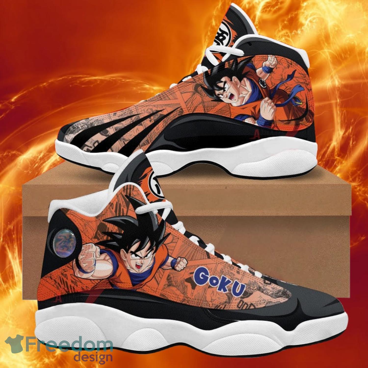 Dragon Ball Guku God Air Jordan 13 Sneakers Anime Shoes Gift For Fans Product Photo 1