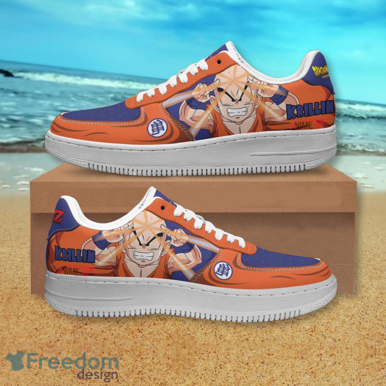 Dragon Ball Krillin Air Force Shoes Gift For Anime's Fans Product Photo 1