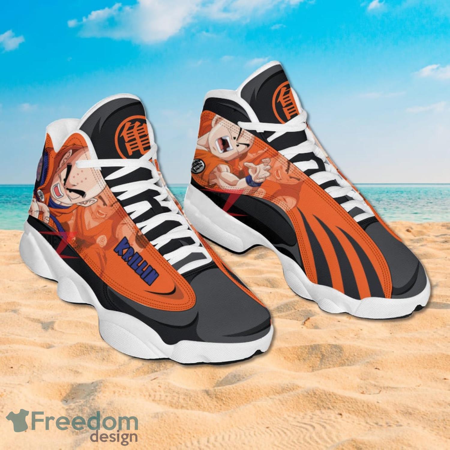 Dragon Ball Krillin Air Jordan 13 Sneakers Anime Shoes Gift For Fans Product Photo 2