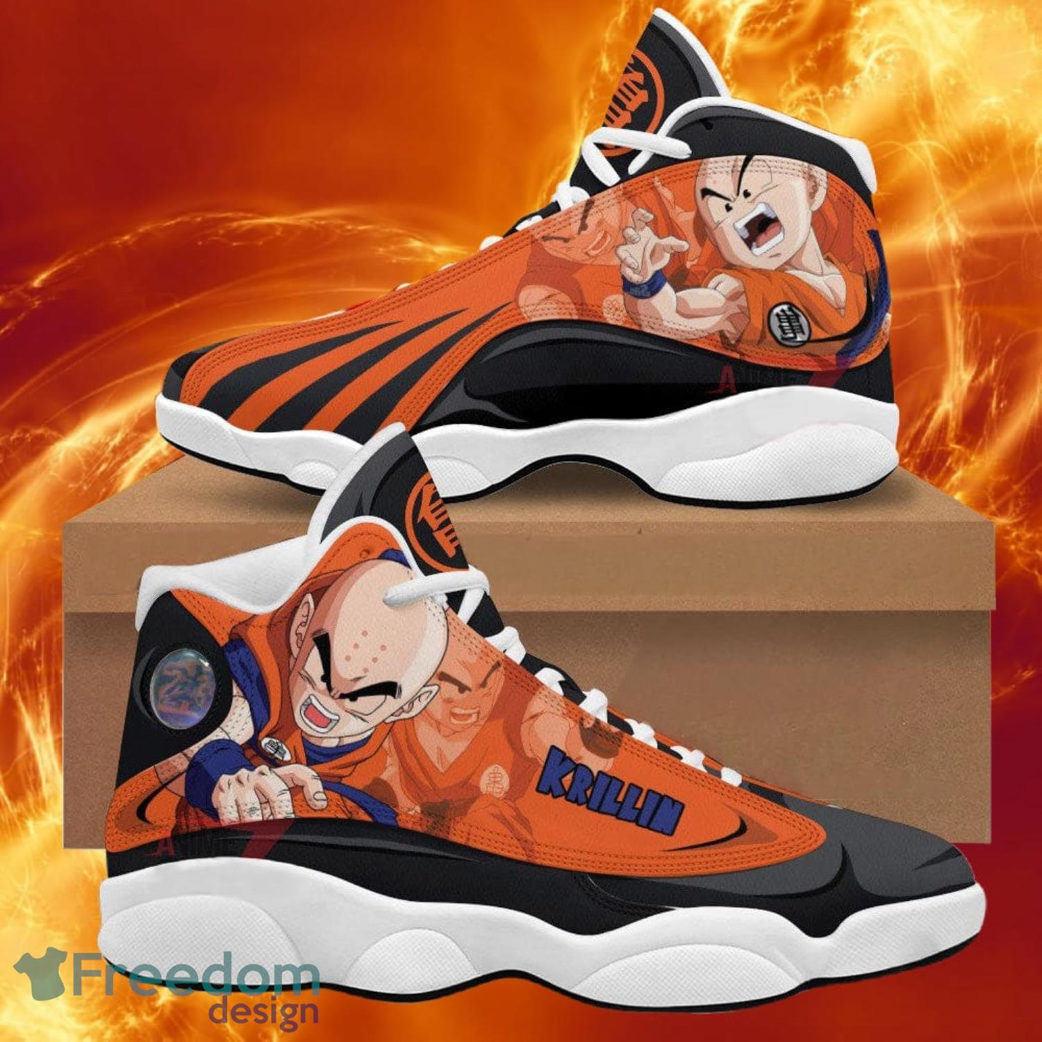 Dragon Ball Krillin Air Jordan 13 Sneakers Anime Shoes Gift For Fans Product Photo 1