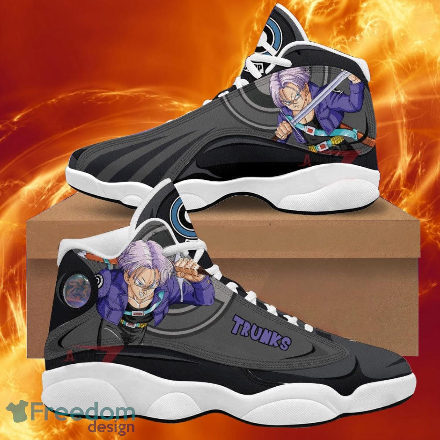 Dragon Ball Trunks Air Jordan 13 Sneakers Anime Shoes Gift For Fans Product Photo 1