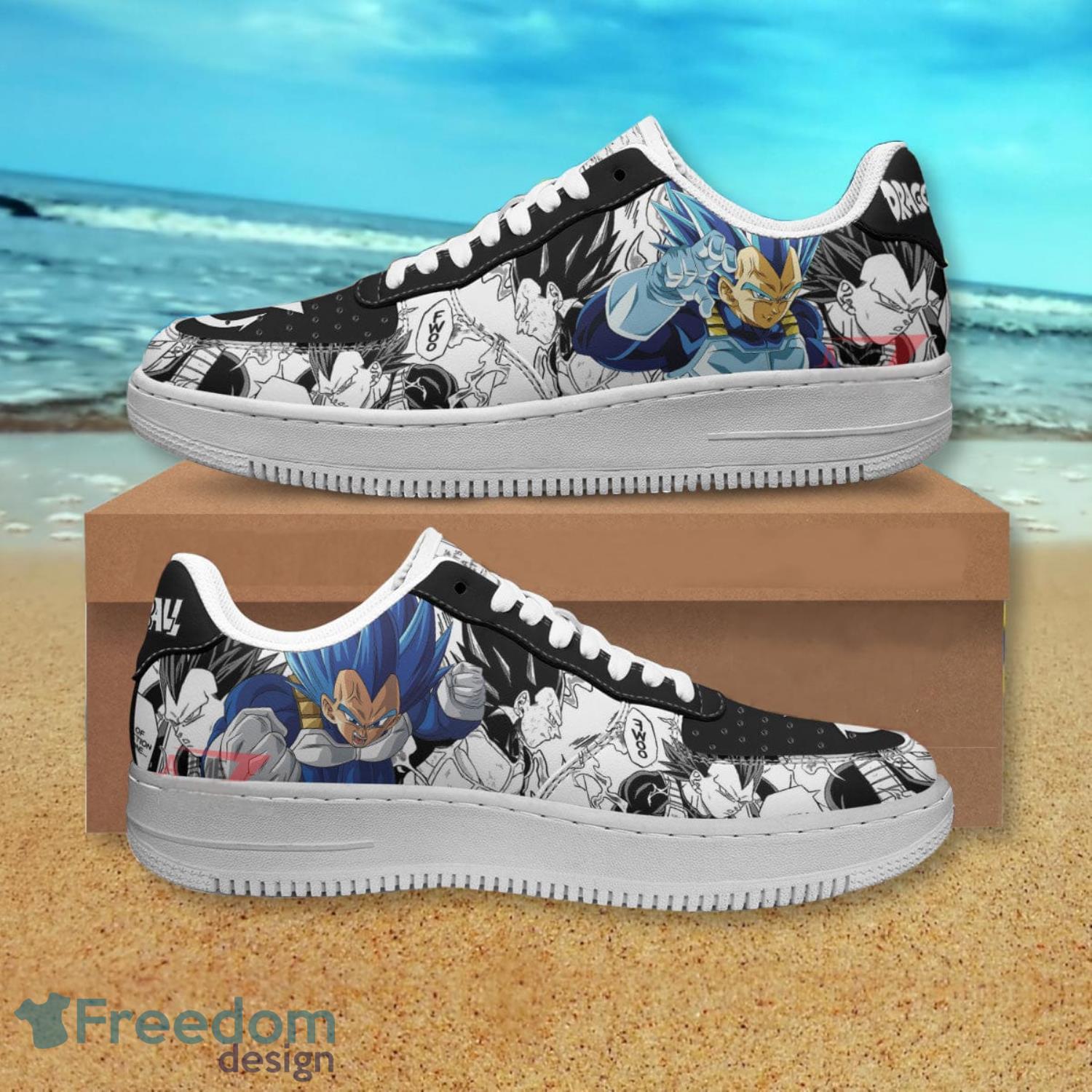 Dragon Ball Vegeta Blue Sneakers Air Force Shoes Gift For Anime's Fans Product Photo 1