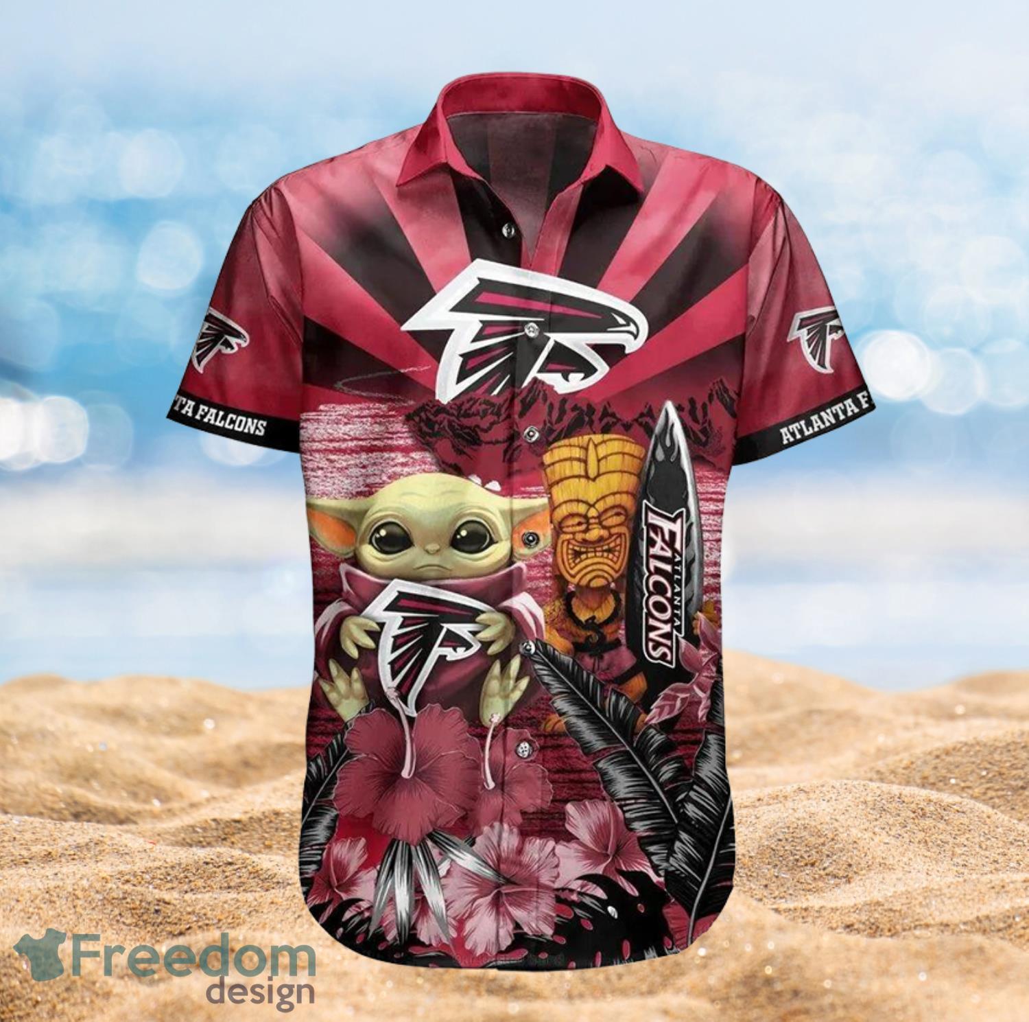 Baby Yoda Star Wars Loves Atlanta Braves Hawaiian Shirt