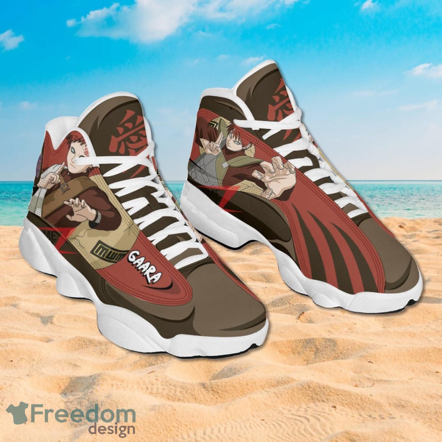 Gaara Naruto Anime Air Jordan 13 Sneakers Anime Shoes Gift For Fans Product Photo 2