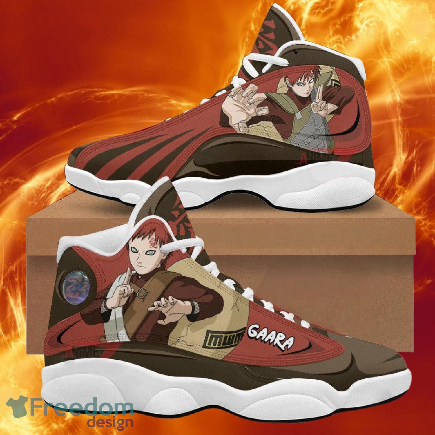 Gaara Naruto Anime Air Jordan 13 Sneakers Anime Shoes Gift For Fans Product Photo 1