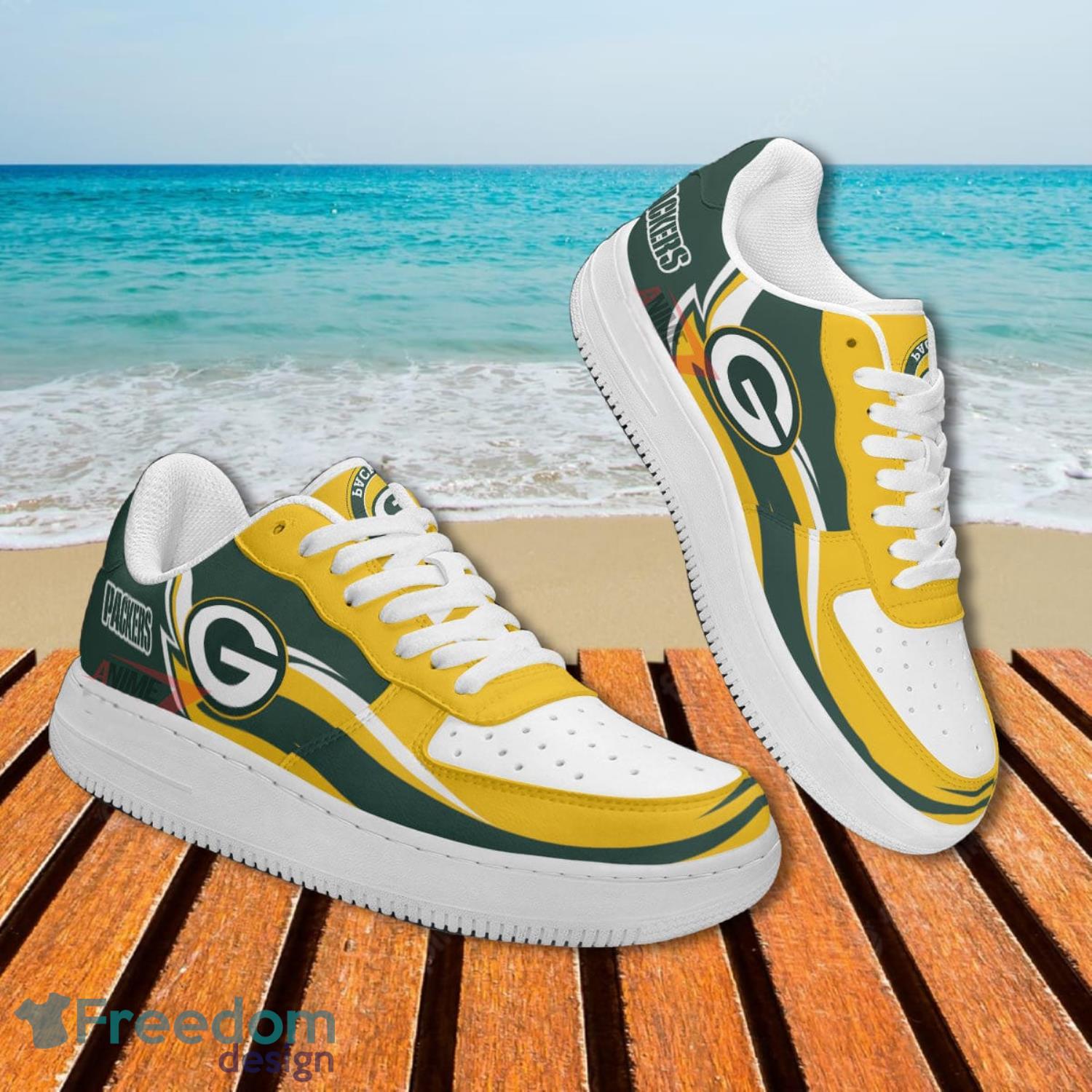 Green Bay Packers Sneakers Air Force Custom Shoes For Men And