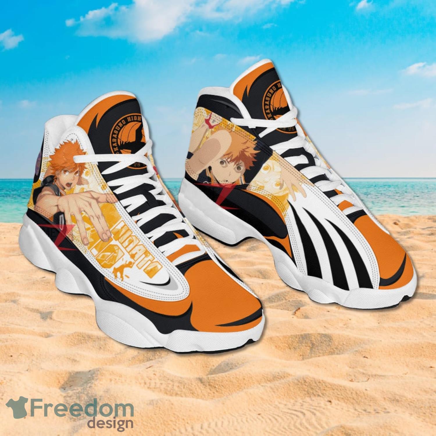 Haikyuu Hinata Shoyo Air Jordan 13 Sneakers Anime Shoes Gift For Fans Product Photo 2