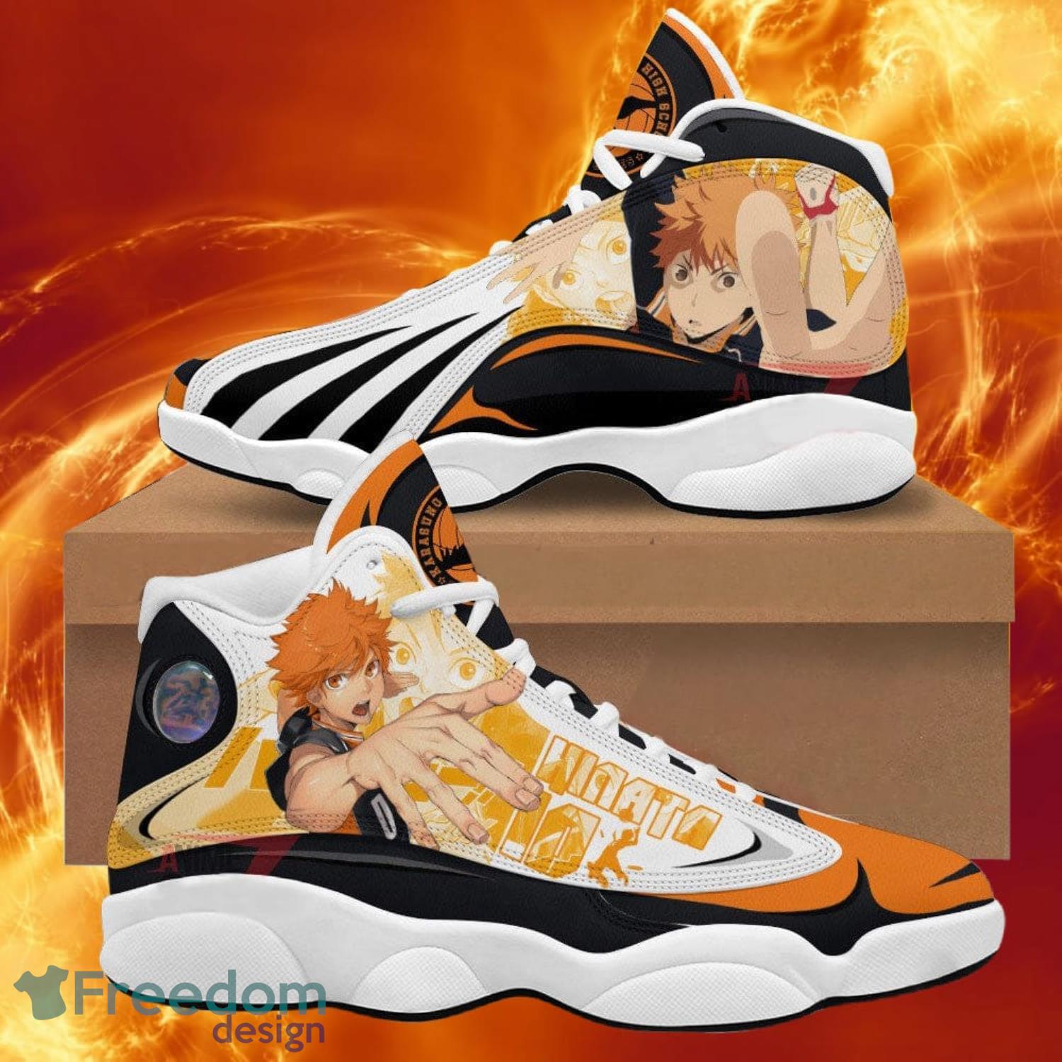 Haikyuu Hinata Shoyo Air Jordan 13 Sneakers Anime Shoes Gift For Fans Product Photo 1