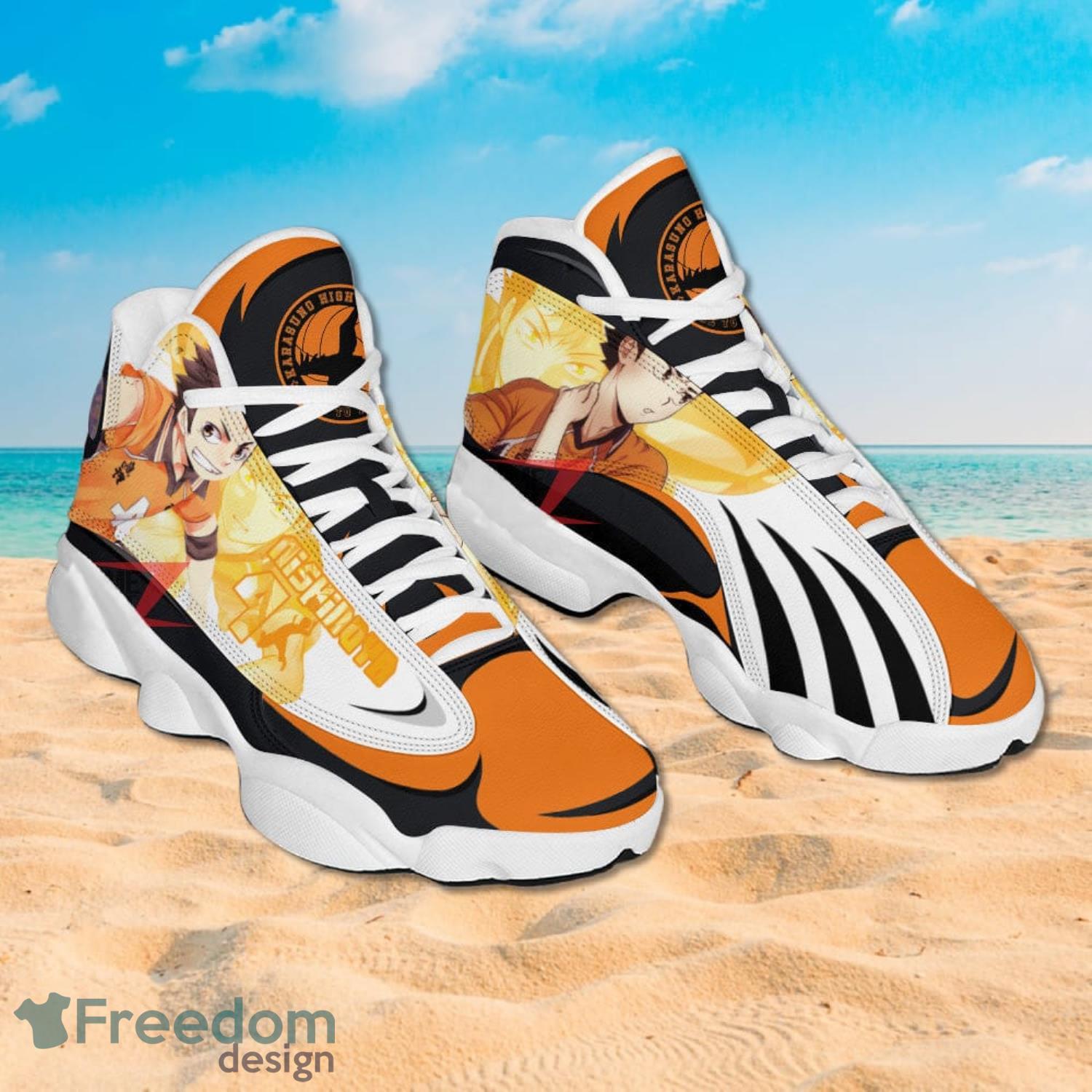 Haikyuu Nishinoya Yuu Air Jordan 13 Sneakers Anime Shoes Gift For Fans Product Photo 2