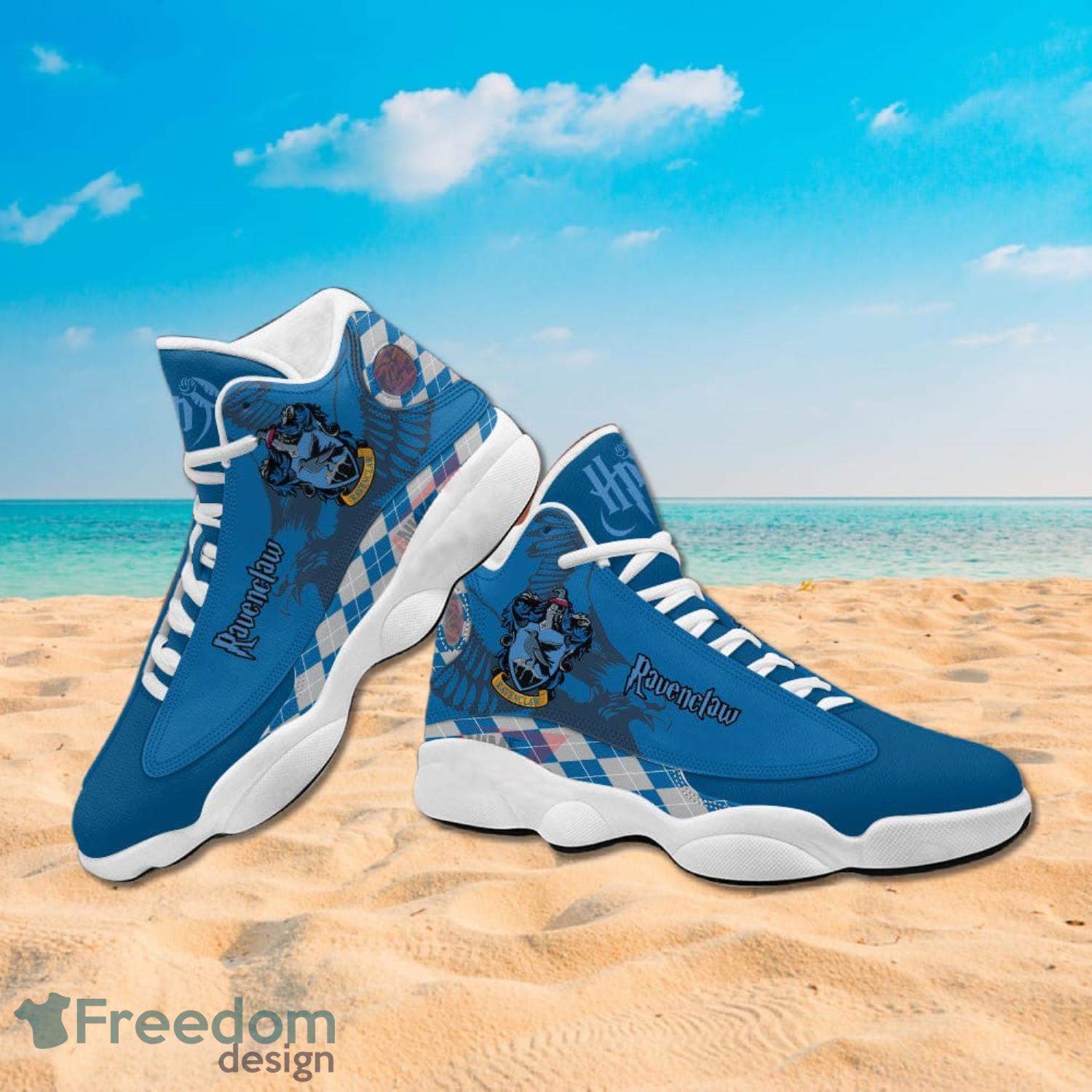 Harry Potter Ravenclaw Blue Air Jordan 13 Sneakers Product Photo 4 Harry Potter Ravenclaw Blue Air Jordan 13 Sneakers Product Photo 4