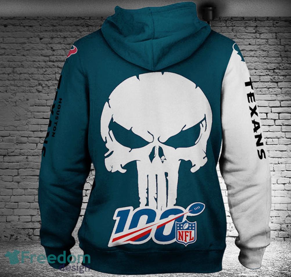 Houston Texans Skull Hoodies Full Over Print Product Photo 2