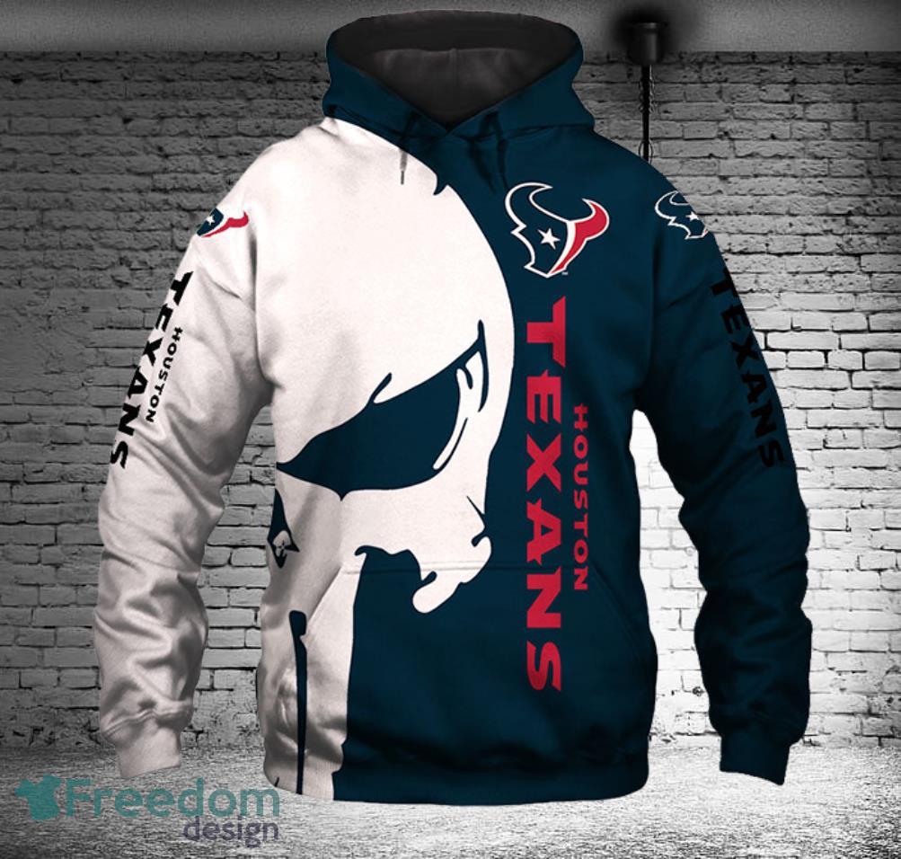 Houston Texans Skull Hoodies Full Over Print Product Photo 1