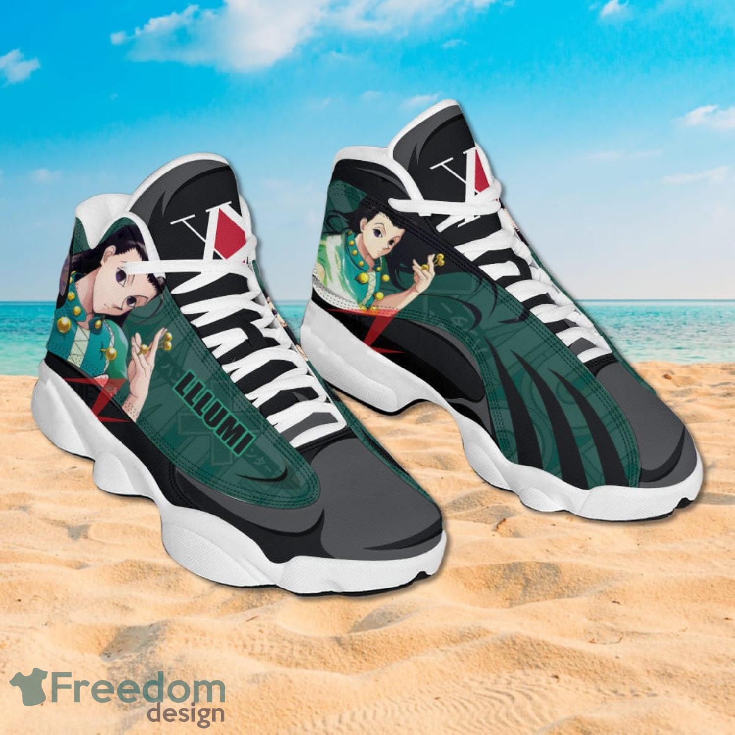 Hunter X Hunter Air Jordan 13 Sneakers Custom Illumi Zoldyck Anime Shoes Product Photo 2