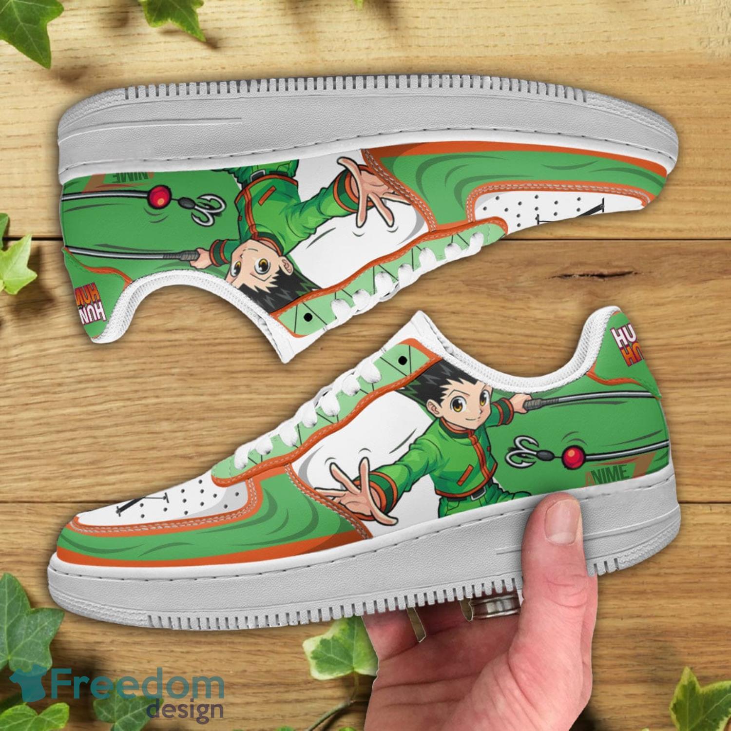 Hunter X Hunter Gon Freecss Green Air Force Shoes Gift For Animes Fans Product Photo 2