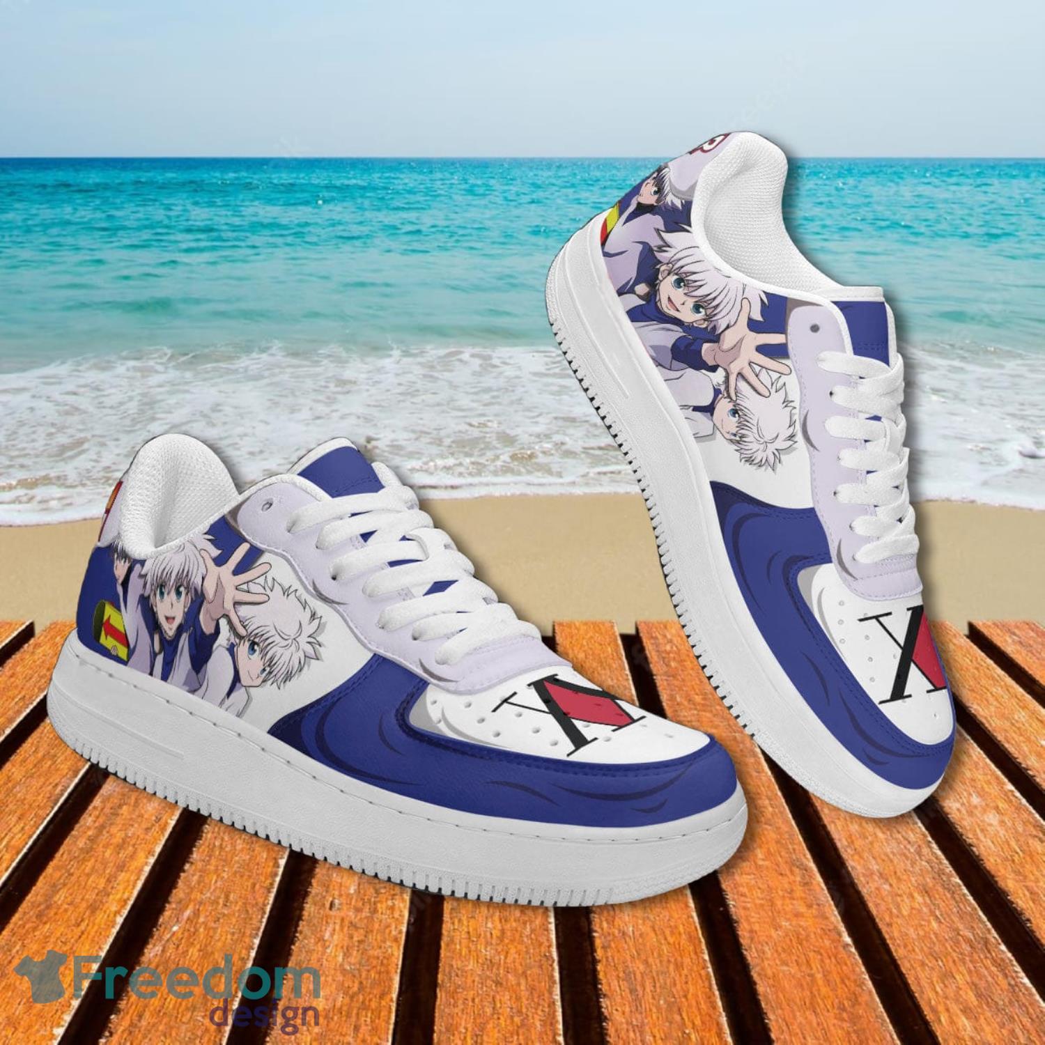 Hunter X Hunter Zoldyck Killua Air Force Shoes Gift For Animes Fans Product Photo 2