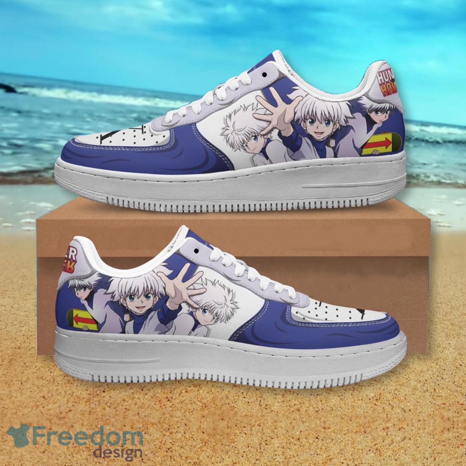 Hunter X Hunter Zoldyck Killua Air Force Shoes Gift For Anime's Fans Product Photo 1