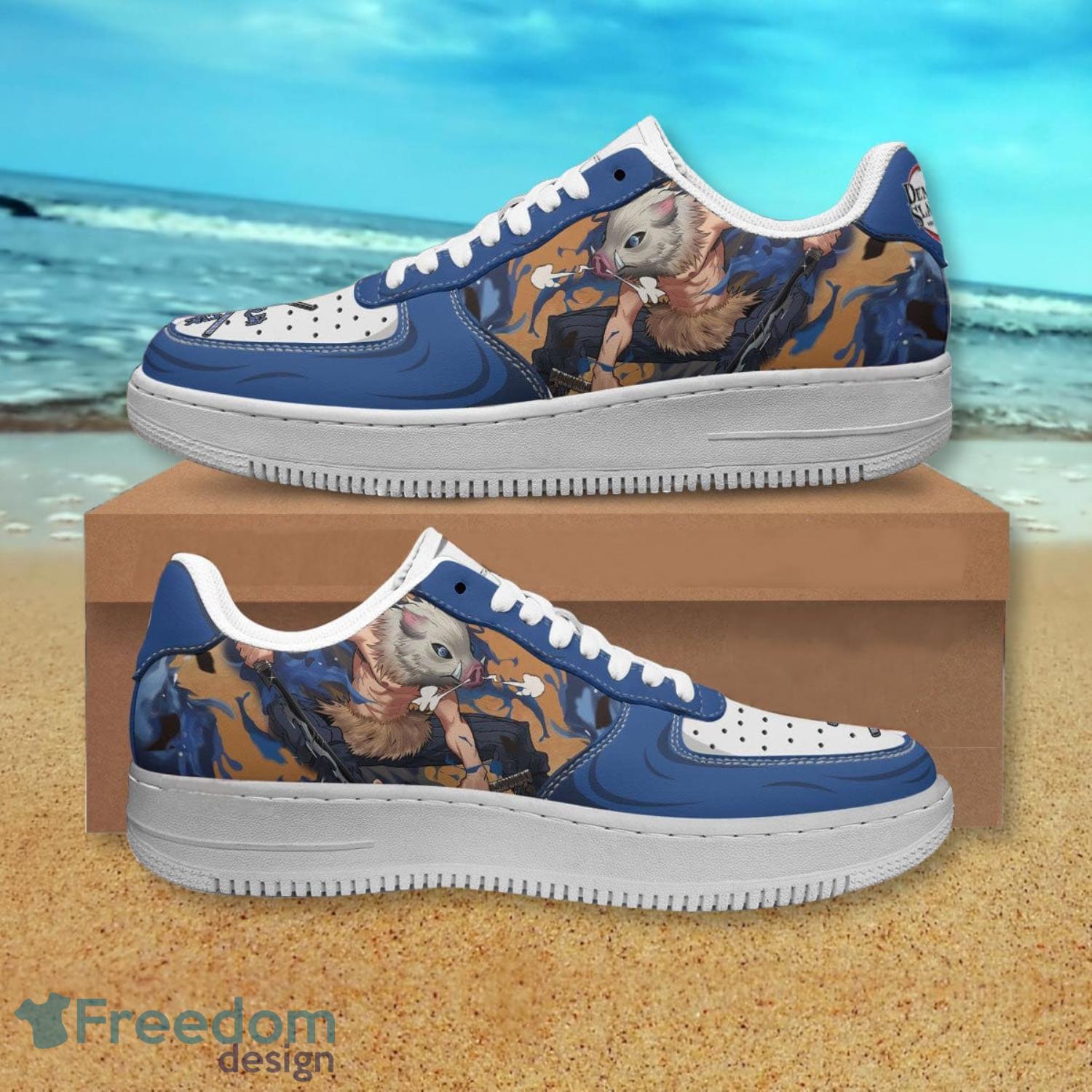 Inosuke Rengoku Air Force Shoes Gift For Anime's Fans Product Photo 1