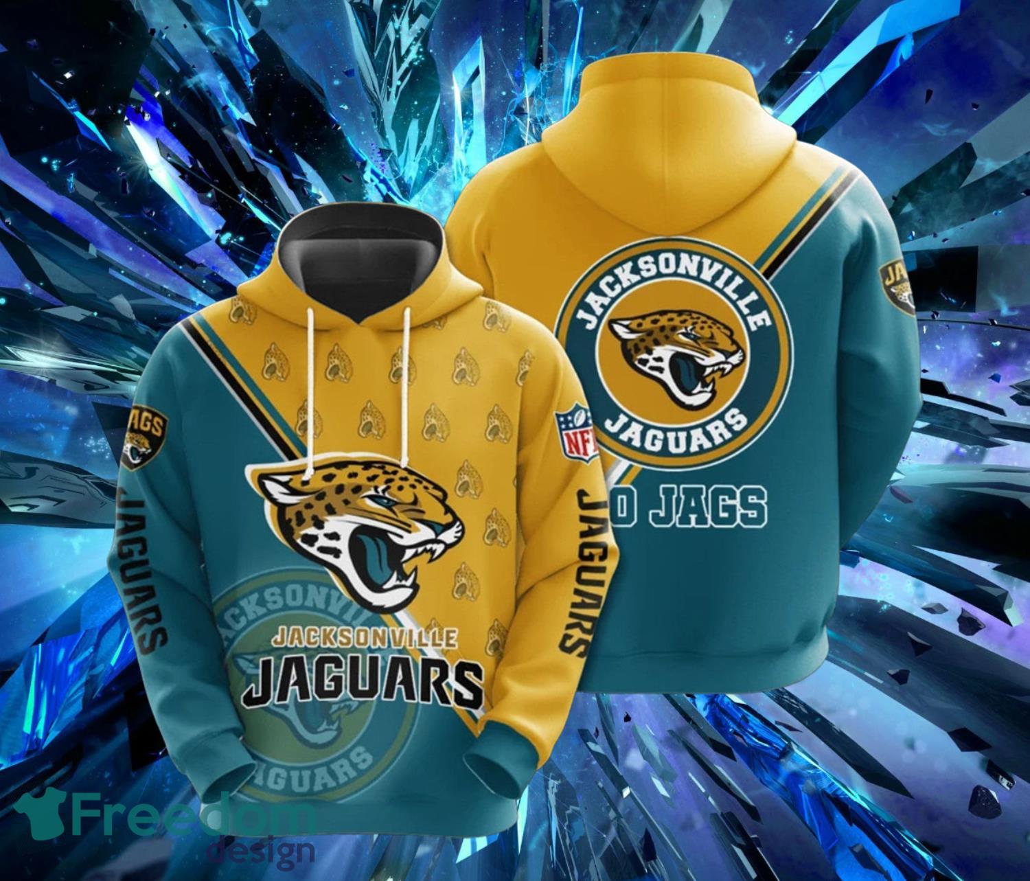 Jacksonville Jaguars Seal Motifs Light Hoodies Full Over Print Product Photo 1