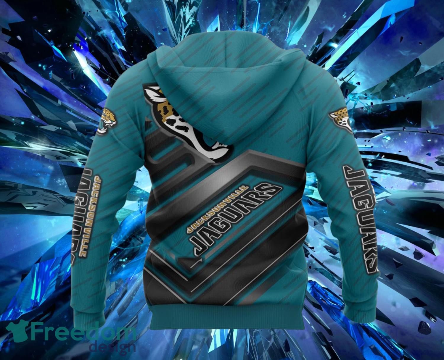 Jacksonville Jaguars Zip Up Hoodies Full Over Print Product Photo 2