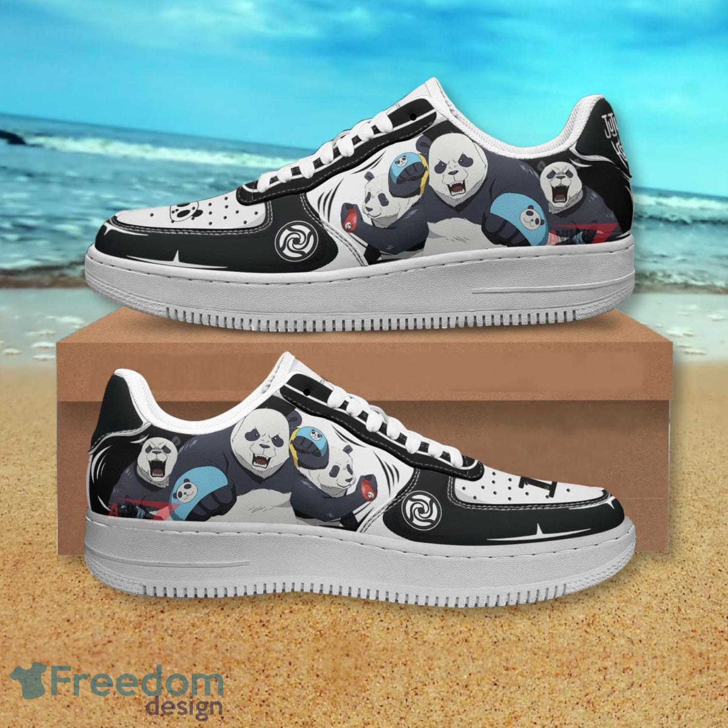 Jujutsu Kaisen Panda Air Force Shoes Gift For Anime's Fans Product Photo 1