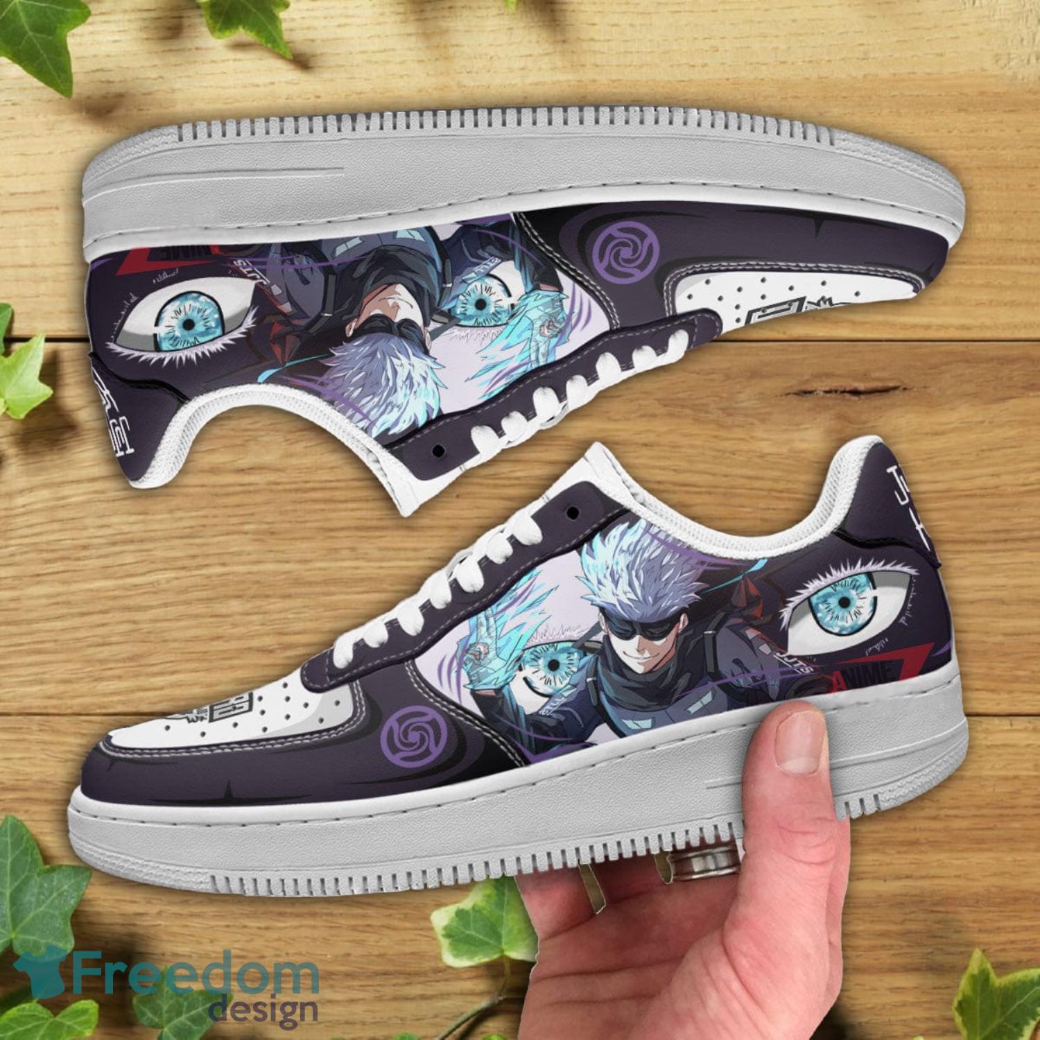 Jujutsu Kaisen Satoru Gojo Air Force Shoes Gift For Animes Fans Product Photo 2