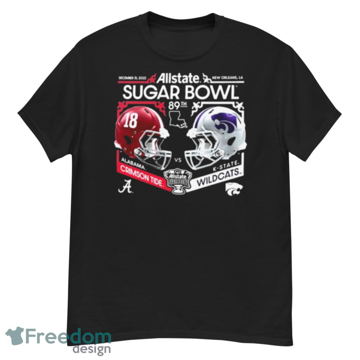 K State vs Alabama Allstate Sugar Bowl 2022 Vintage Helmet Matchup Shirt - G500 Men’s Classic T-Shirt