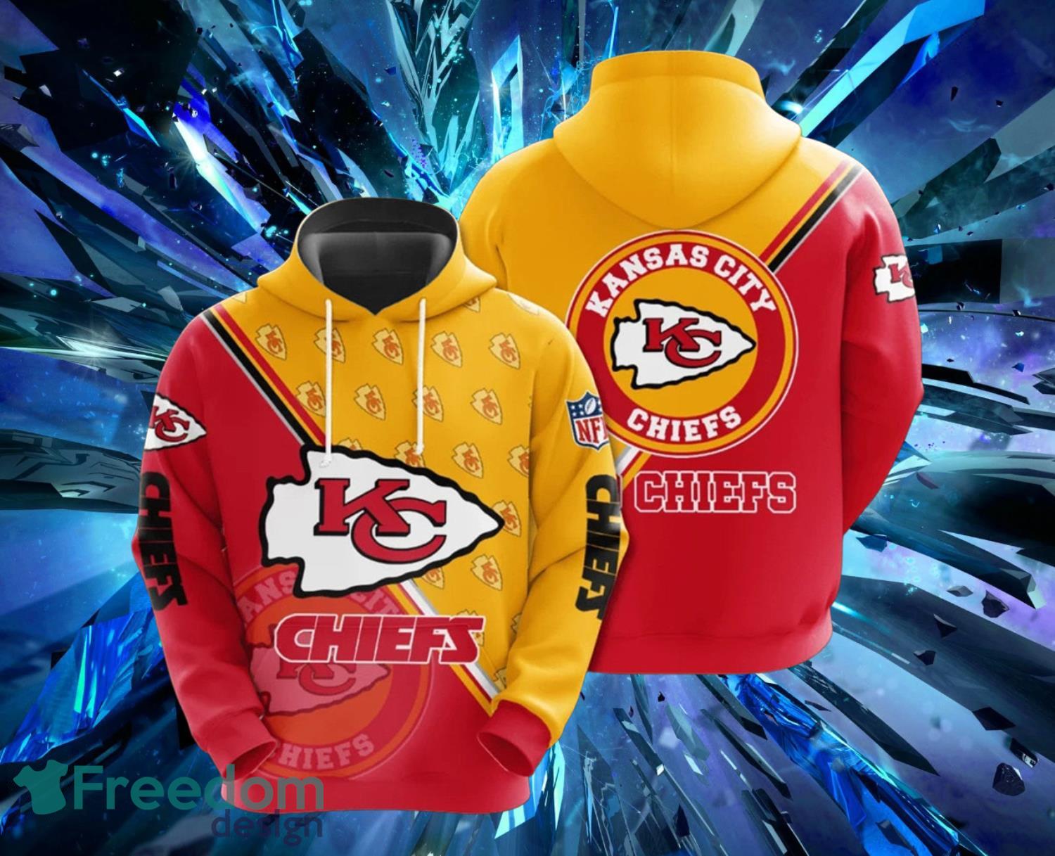 Kansas City Chiefs Light Seal Motifs Hoodies Full Over Print Product Photo 1