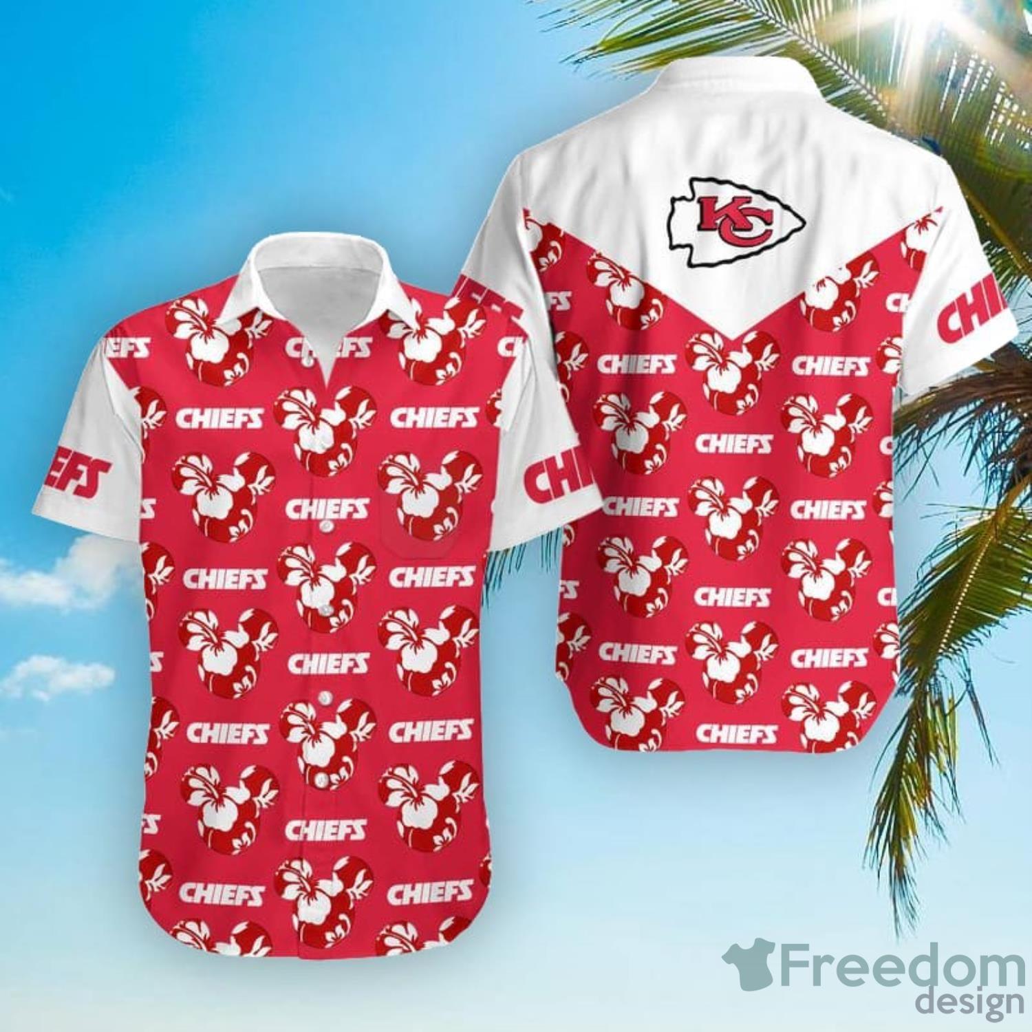 Mickey And Floral Kansas City Chiefs NFL Summer Hawaiian Shirt