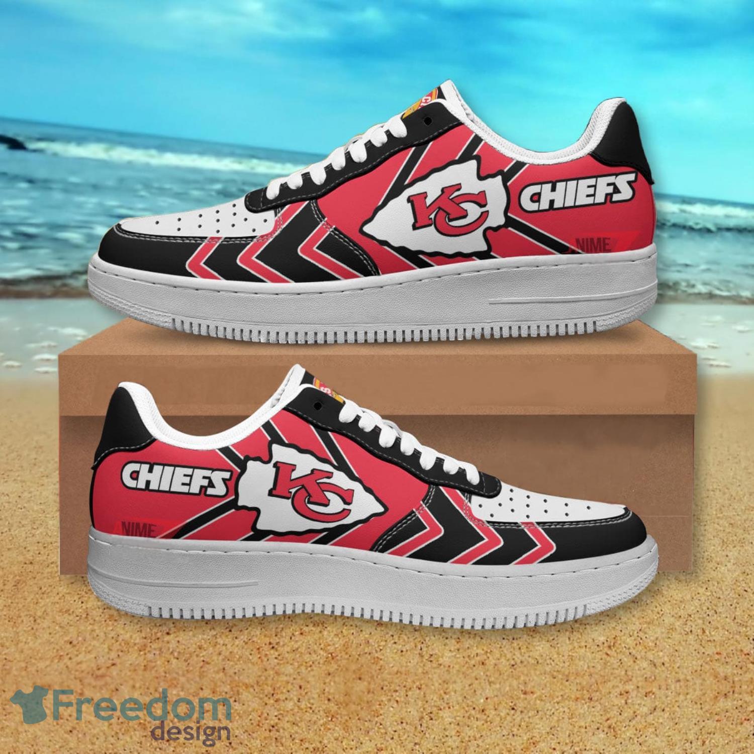 Kansas City Chiefs NFL Black Red Air Force Shoes Gift For Fans Product Photo 1