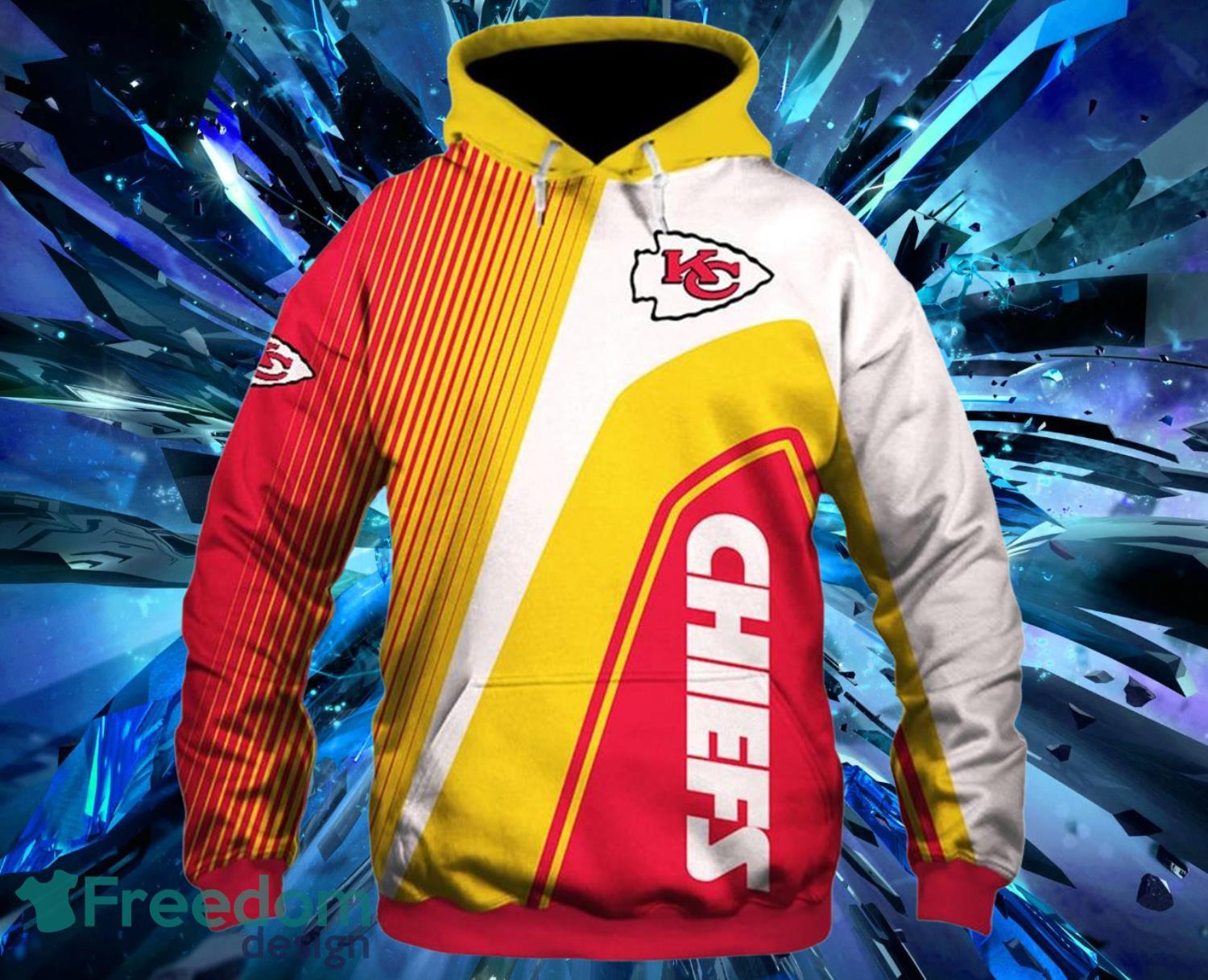 Kansas City Chiefs Red Hoodies Full Over Print - Freedomdesign