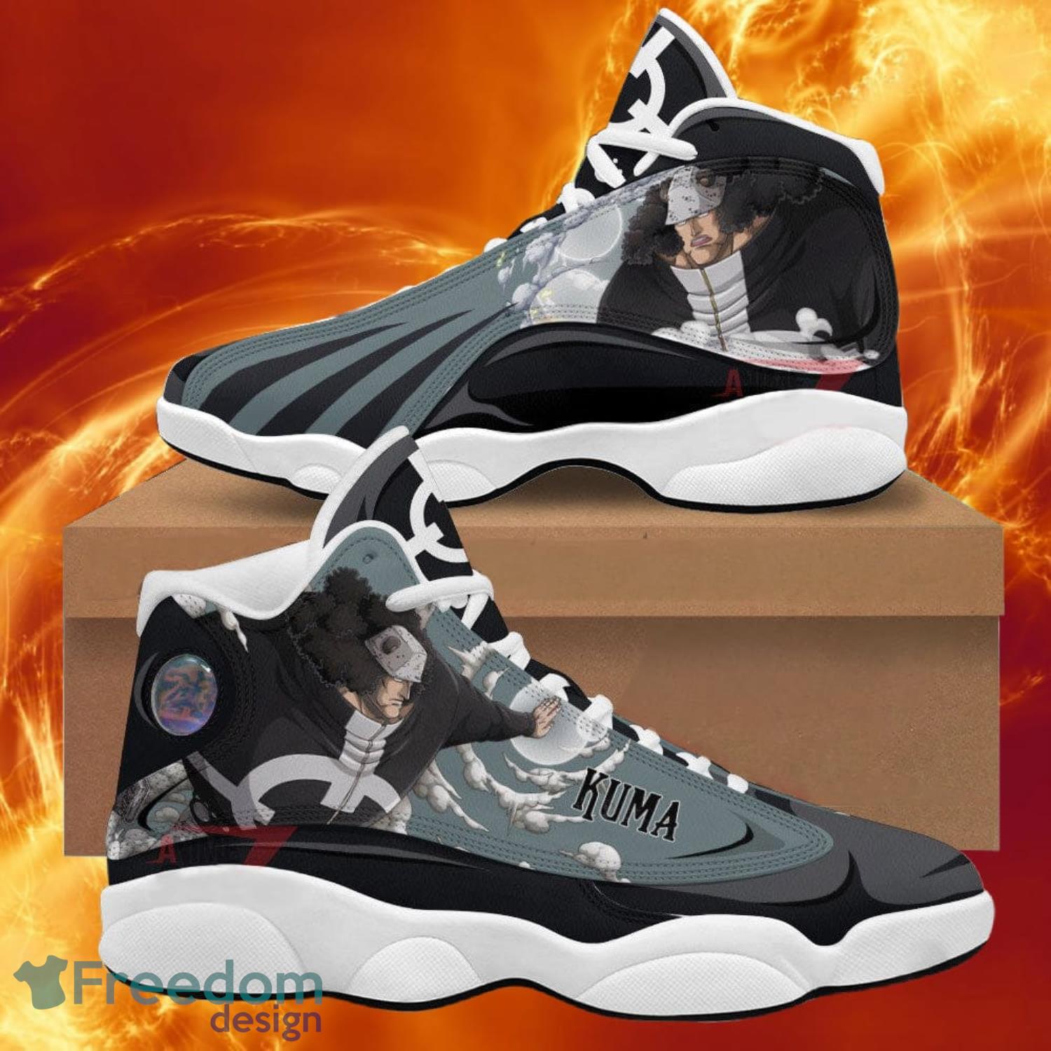 Kuma Air Jordan 13 Sneakers One Piece Anime Shoes Gift For Fans Product Photo 1