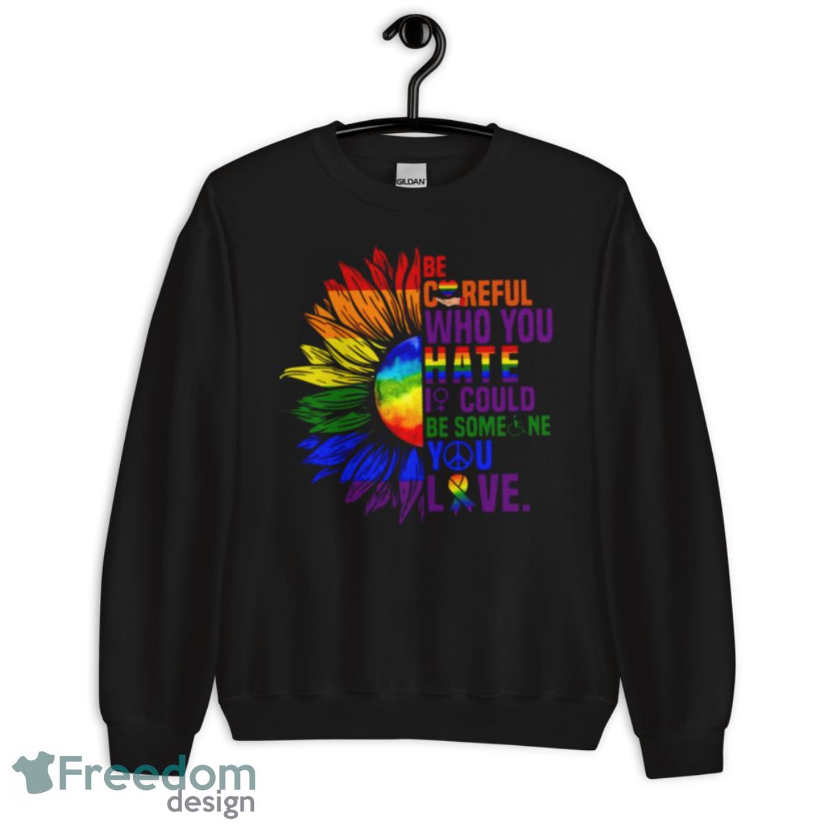 LGBT Sunflower Shirt - Unisex Crewneck Sweatshirt LGBT Sunflower Shirt - Unisex Crewneck Sweatshirt
