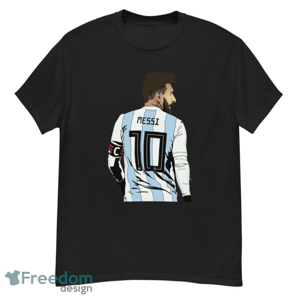 Lionel Messi 10 Argentina World Cup Champion 2022 Dark Shirt Product Photo 1