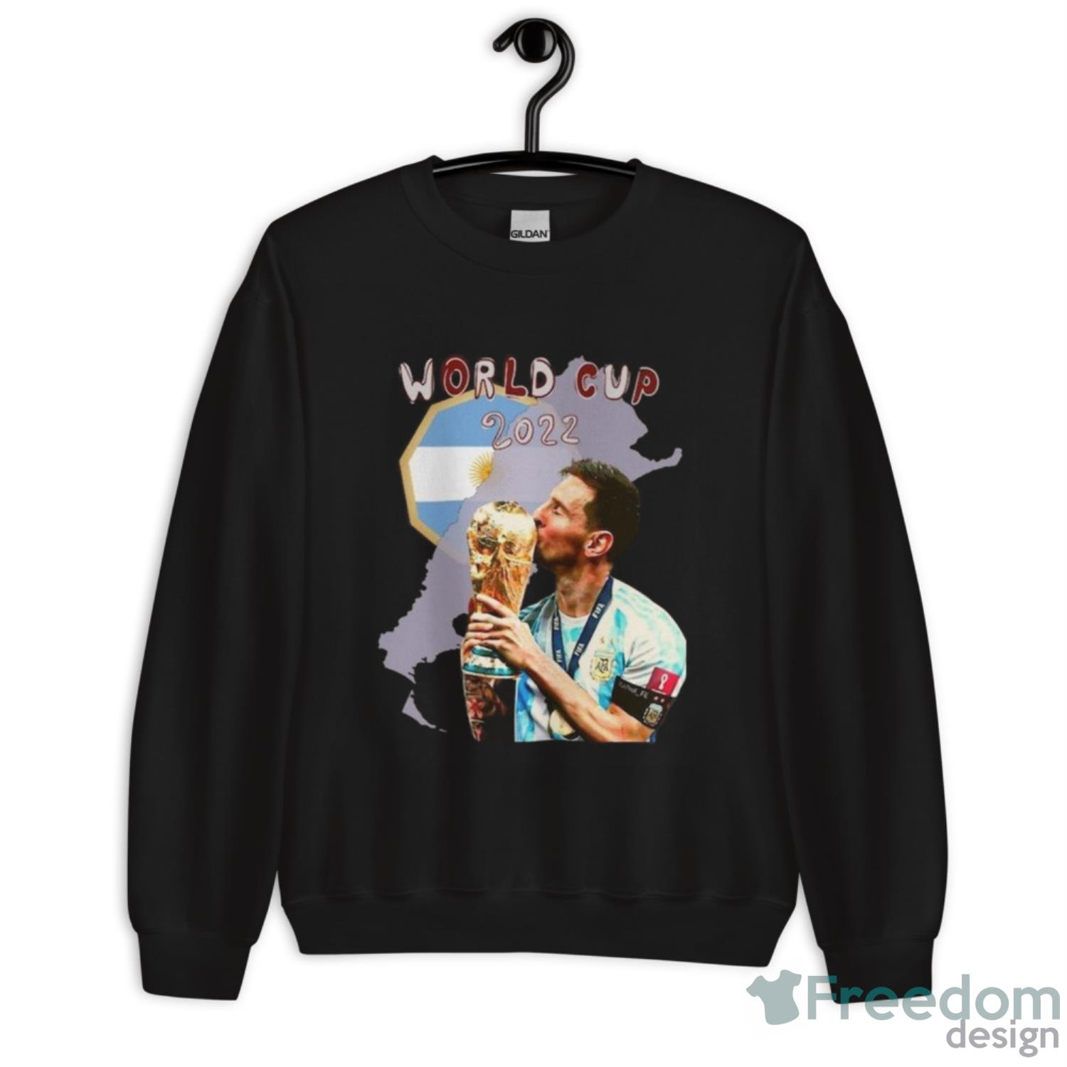 Lionel Messi Wins Fifa Qatar World Cup 2022 Shirt - Unisex Crewneck Sweatshirt Lionel Messi Wins Fifa Qatar World Cup 2022 Shirt - Unisex Crewneck Sweatshirt