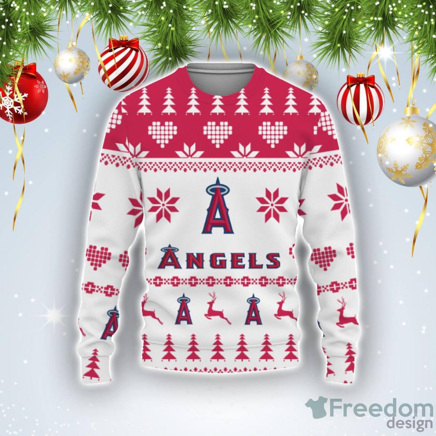 Los Angeles Chargers Snowflakes Pattern Ugly Christmas Sweater