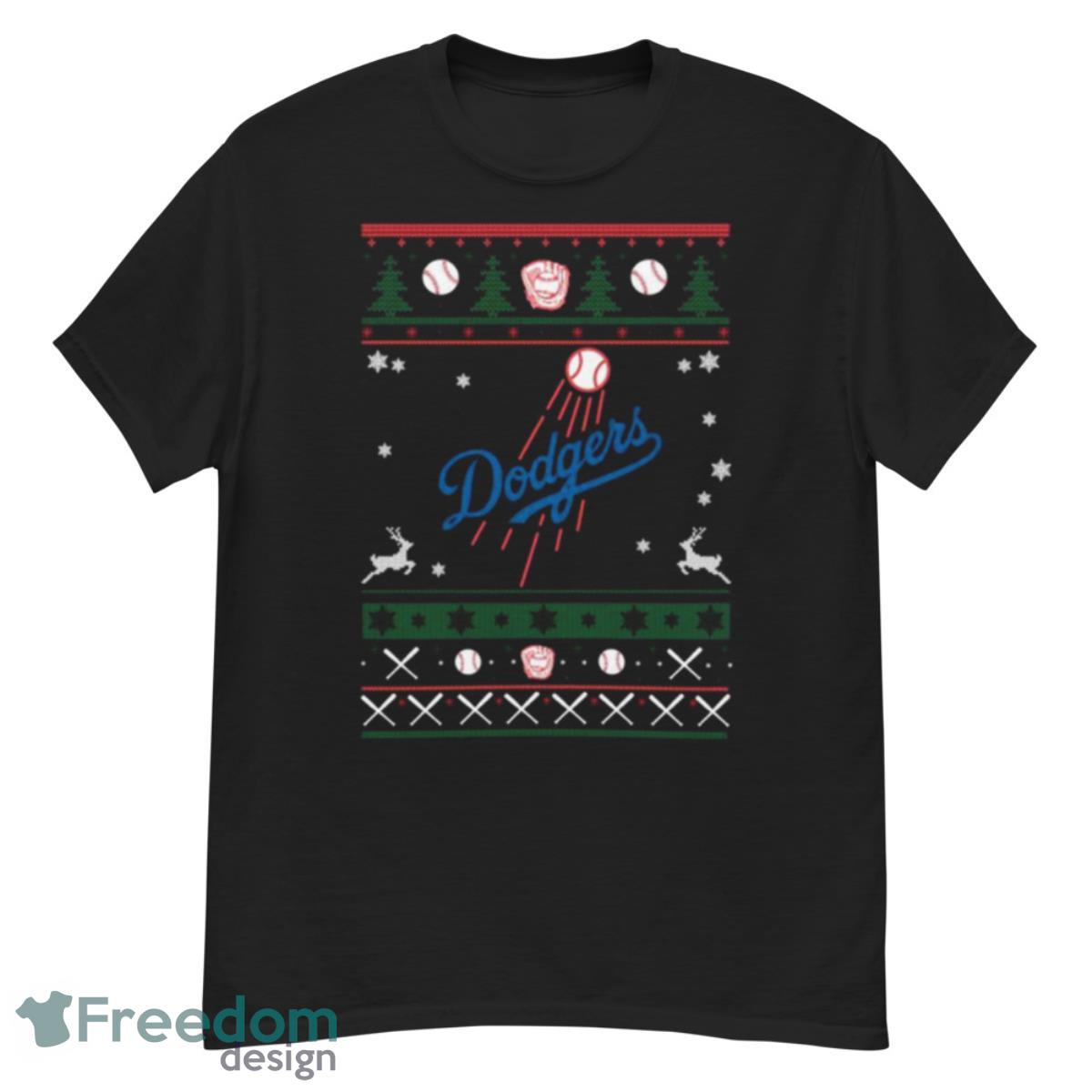 Los Angeles Dodgers Mlb Football Ugly Christmas 2022 Shirt - G500 Men’s Classic T-Shirt