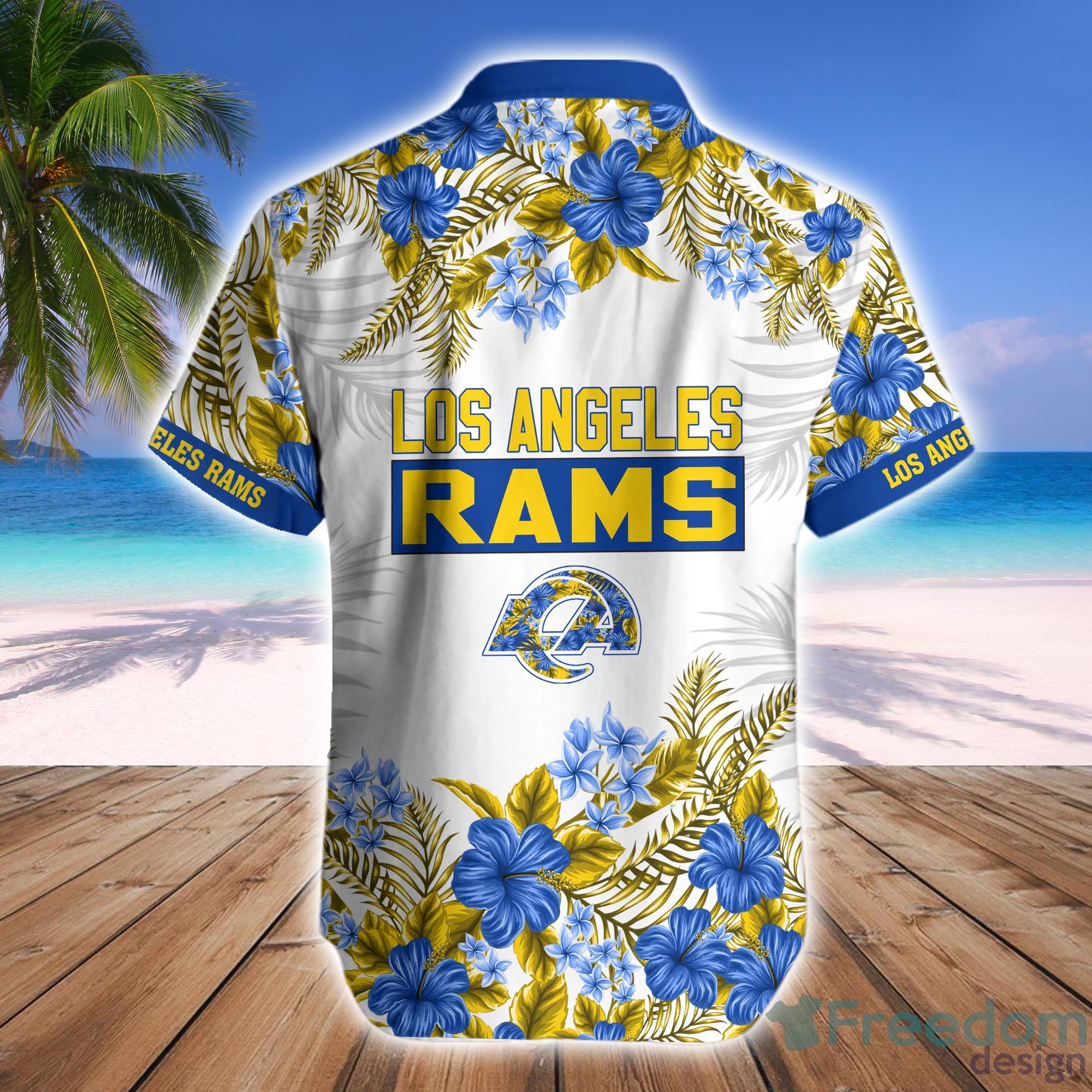 Los Angeles Rams Hawaiian Shirt And Short - Freedomdesign