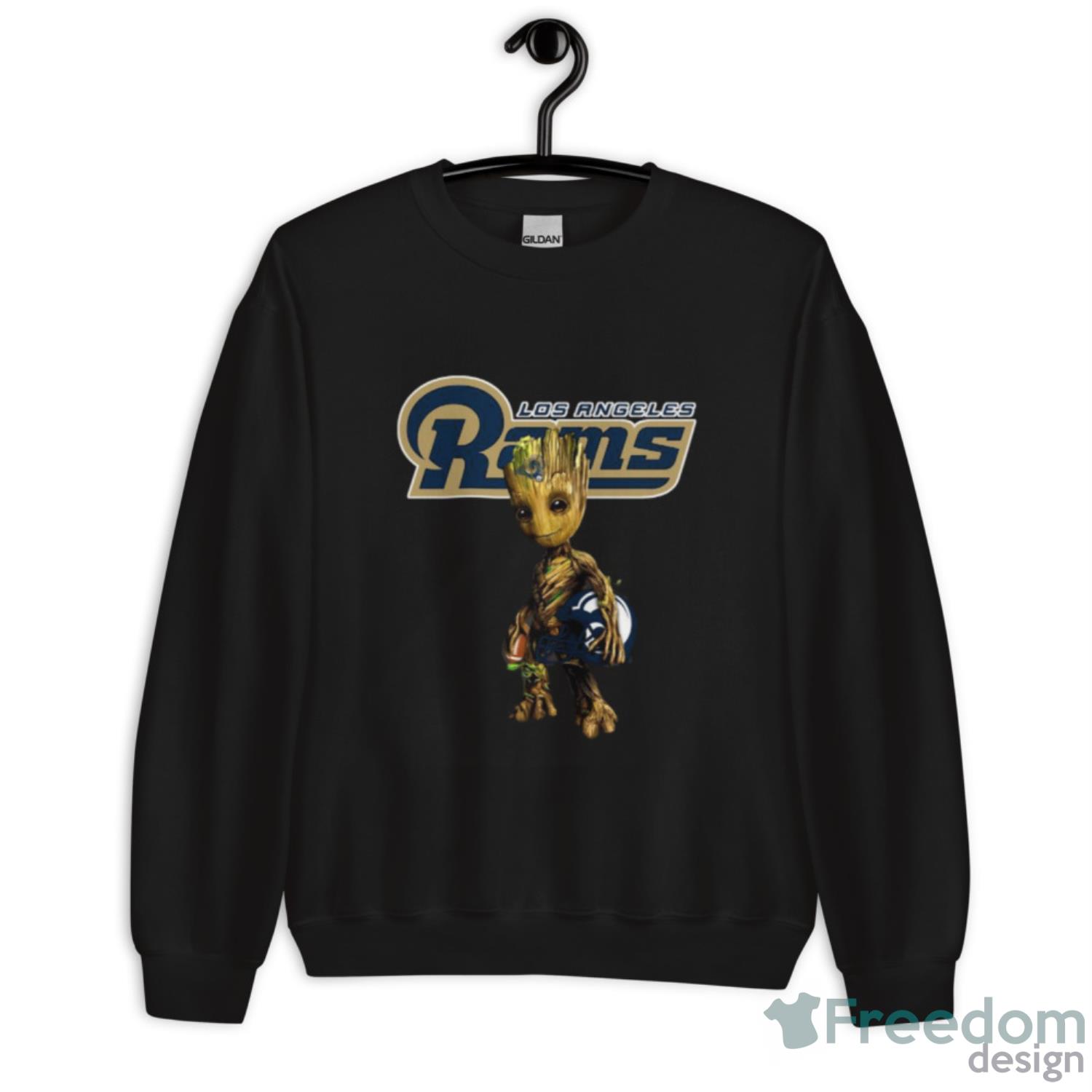 Los Angeles Rams NFL Football Groot Marvel Guardians Of The Galaxy Shirt - Unisex Crewneck Sweatshirt Los Angeles Rams NFL Football Groot Marvel Guardians Of The Galaxy Shirt - Unisex Crewneck Sweatshirt