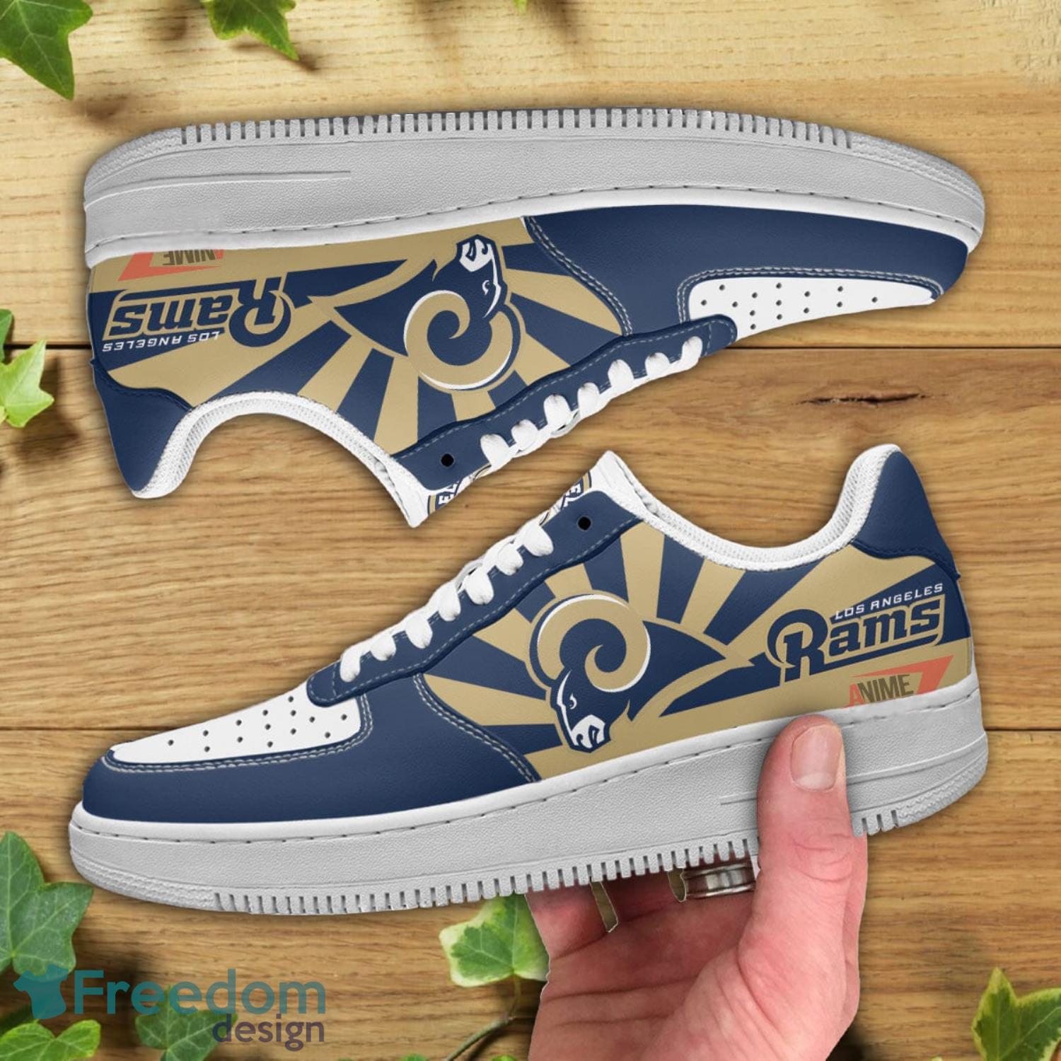 Los Angeles Rams NFL Navy Air Force Shoes Gift For Fans Product Photo 2