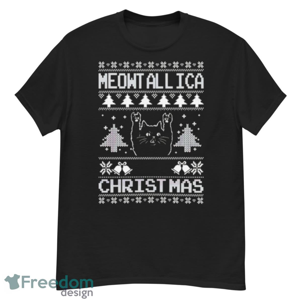 Meowtallica Xmas Ugly Christmas shirt - G500 Men’s Classic T-Shirt