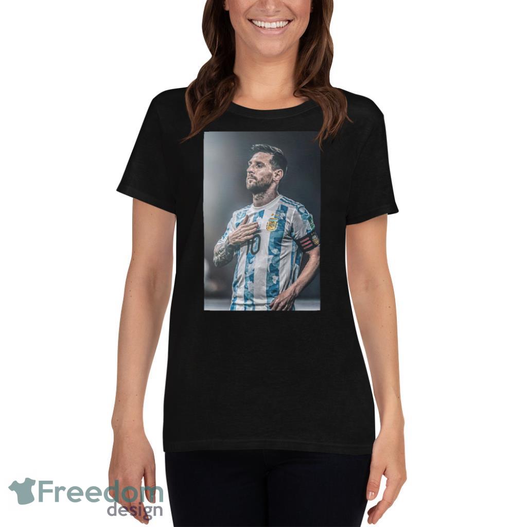 Messi Argentina WC22 Dark Shirt Gift For Fan Product Photo 2