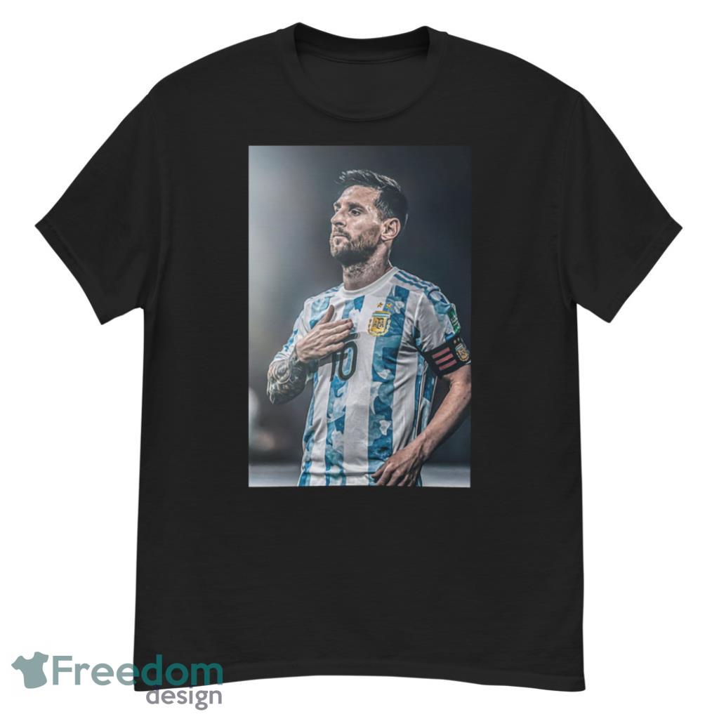 Messi Argentina WC22 Dark Shirt Gift For Fan Product Photo 1